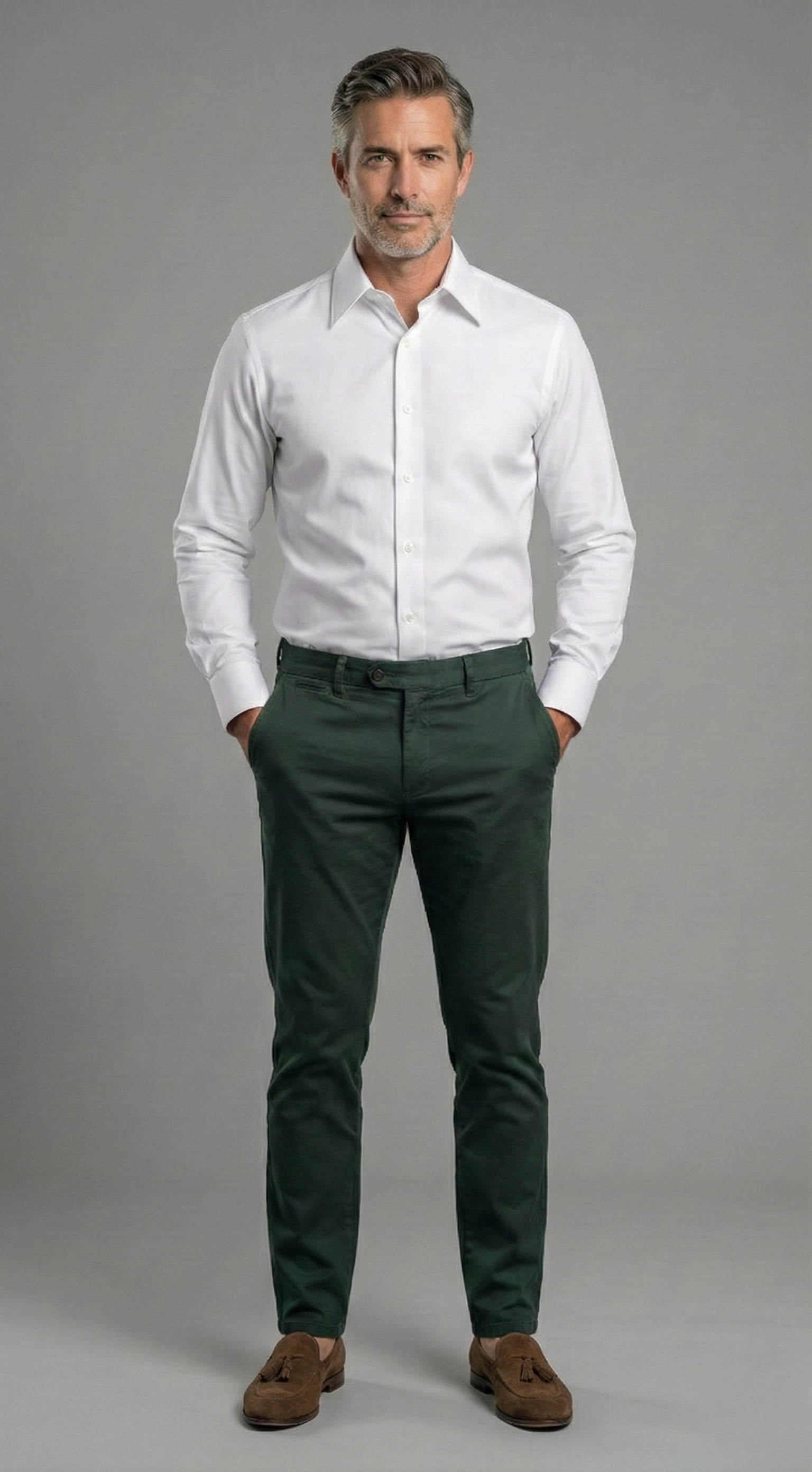 Camicia Uomo 1 Bottone Italiano Slim Armaturato Care Free