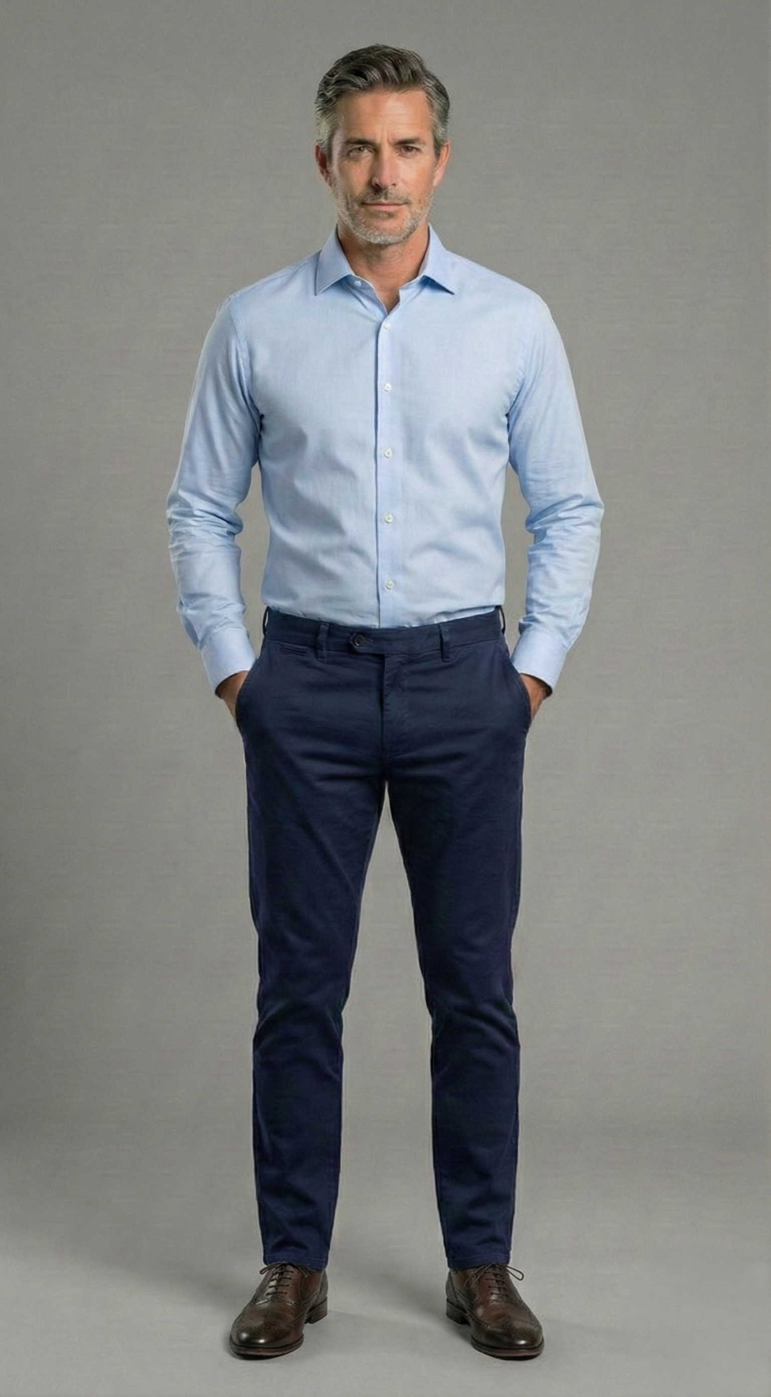 Camicia Uomo 1 Bottone Italiano Slim Armaturato Care Free