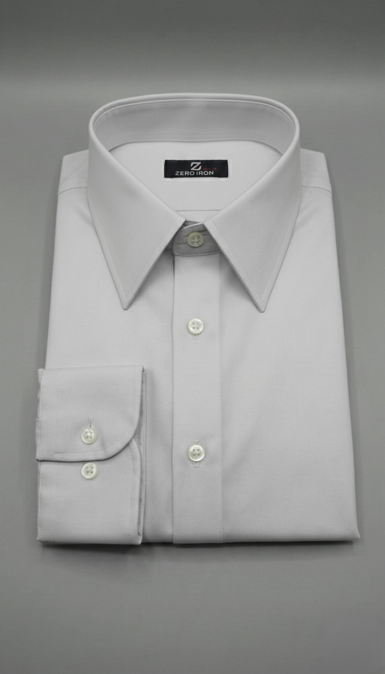 Camicia Uomo 1 Bottone Italiano Slim Cotone Twill NoIron Antimacchia