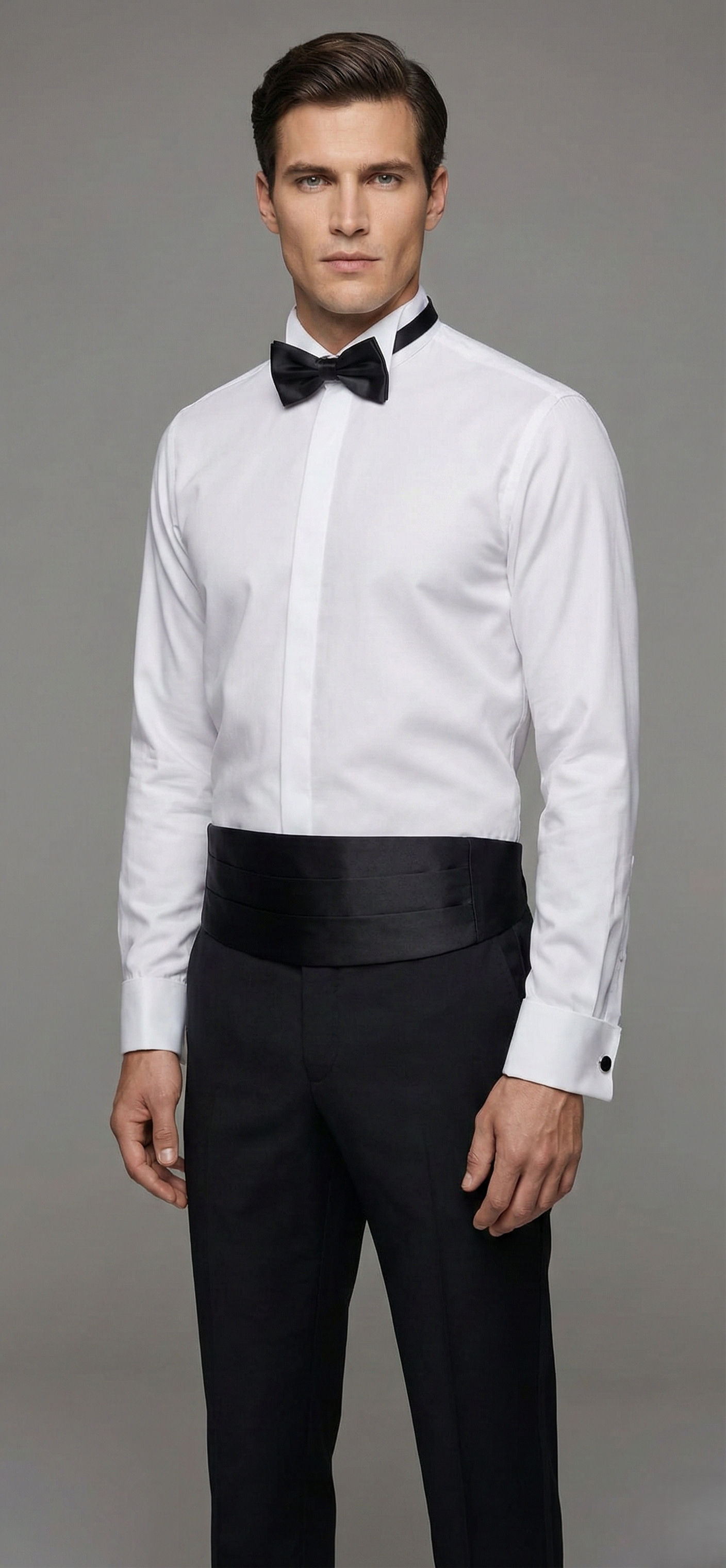 Camicia Smoking Uomo Popeline Unito