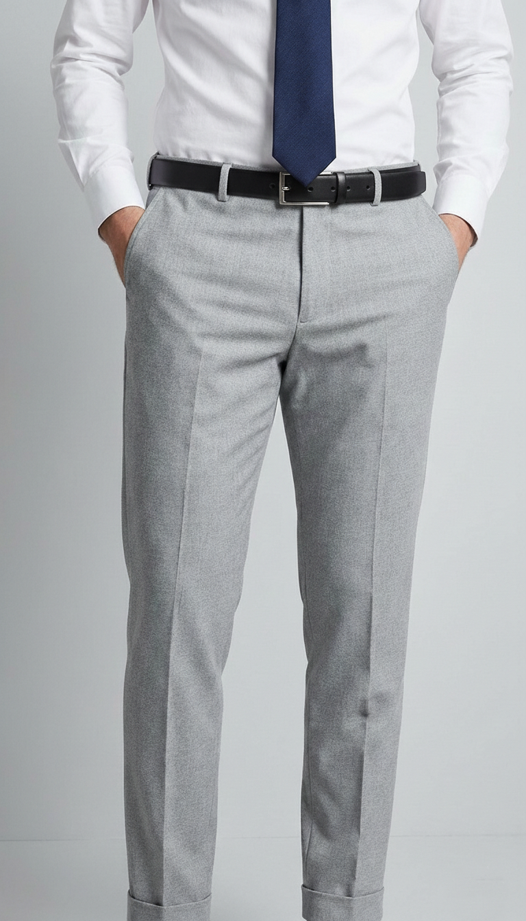 Pantalone Uomo Travel Con Risvolto Tekhnoflex unito