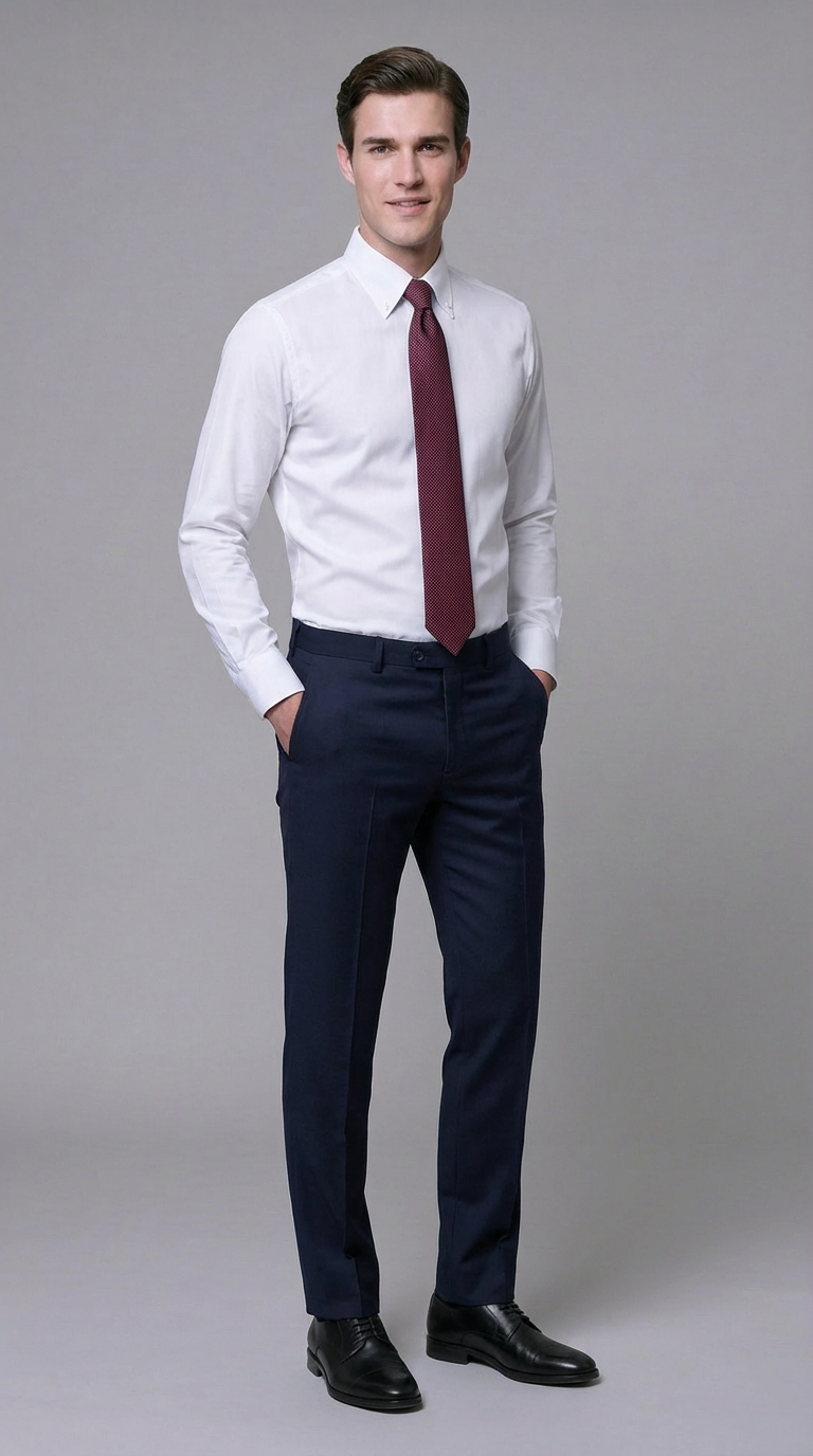 Camicia Uomo 1 Bottone Button Down cotone No iron Antimacchia