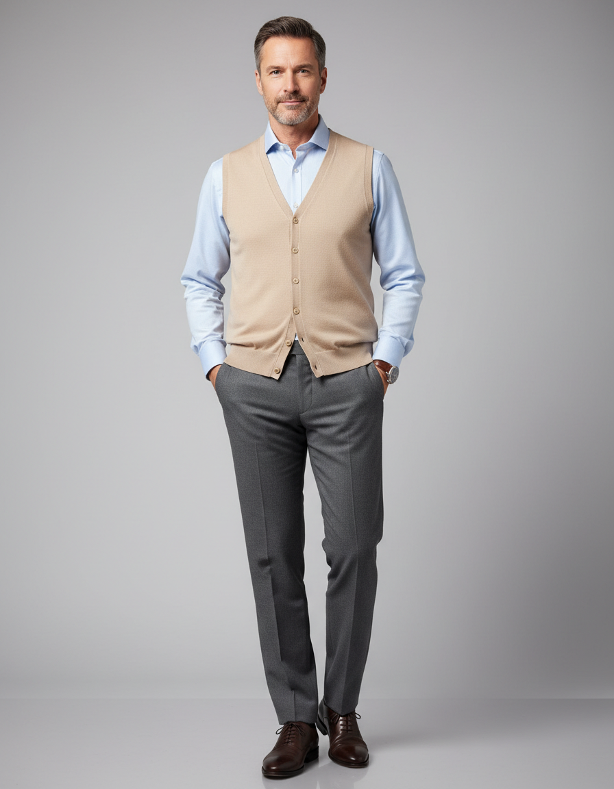 Gilet Classico con bottoni TEKHNOFLEX