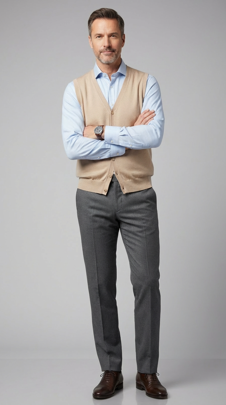 Gilet Classico con bottoni TEKHNOFLEX