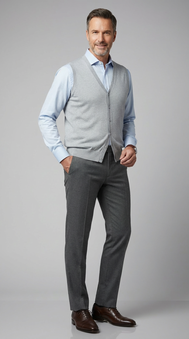 Gilet Classico con bottoni TEKHNOFLEX