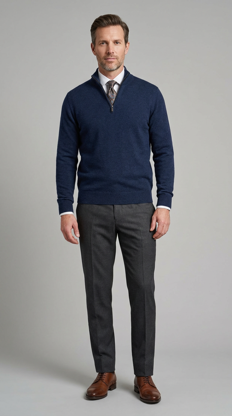 Maglia Classica Mezza Zip TEKHNOFLEX