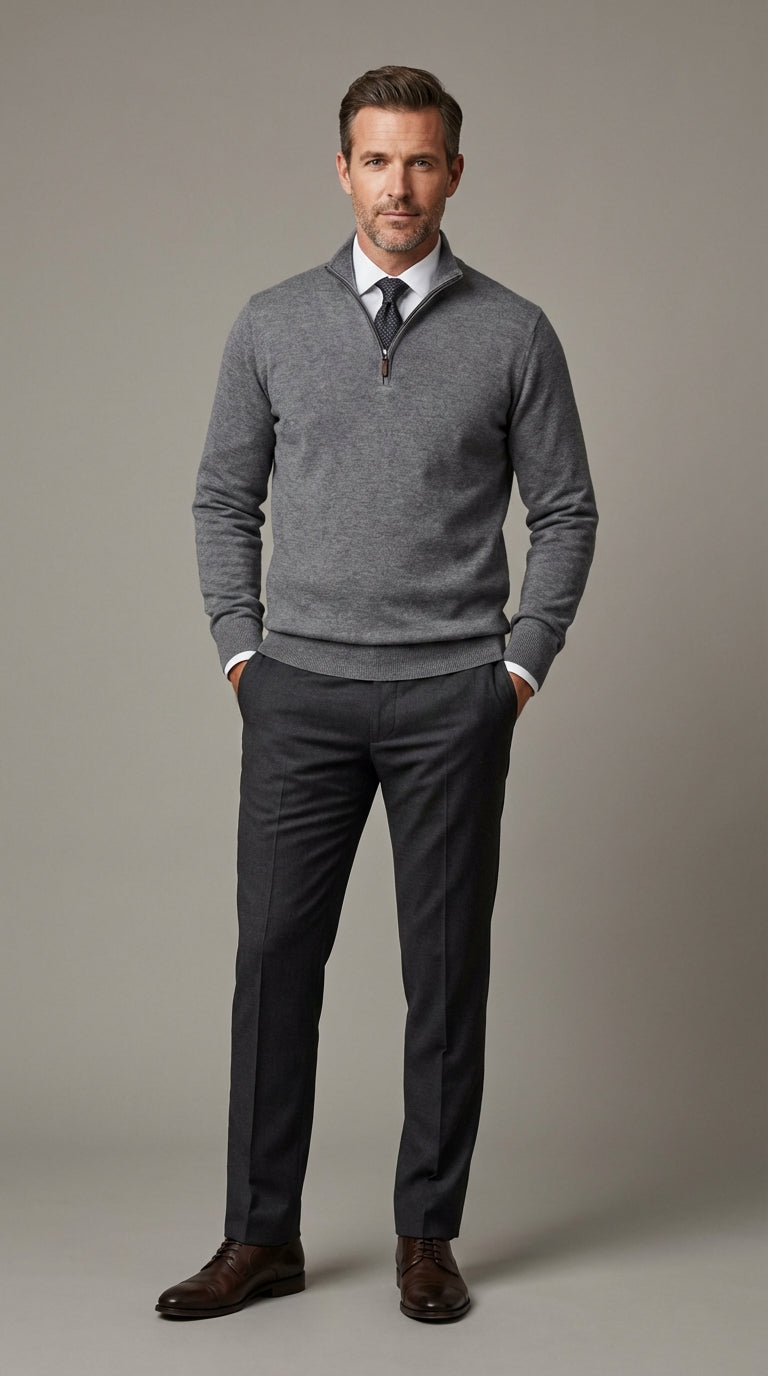 Maglia Classica Mezza Zip TEKHNOFLEX