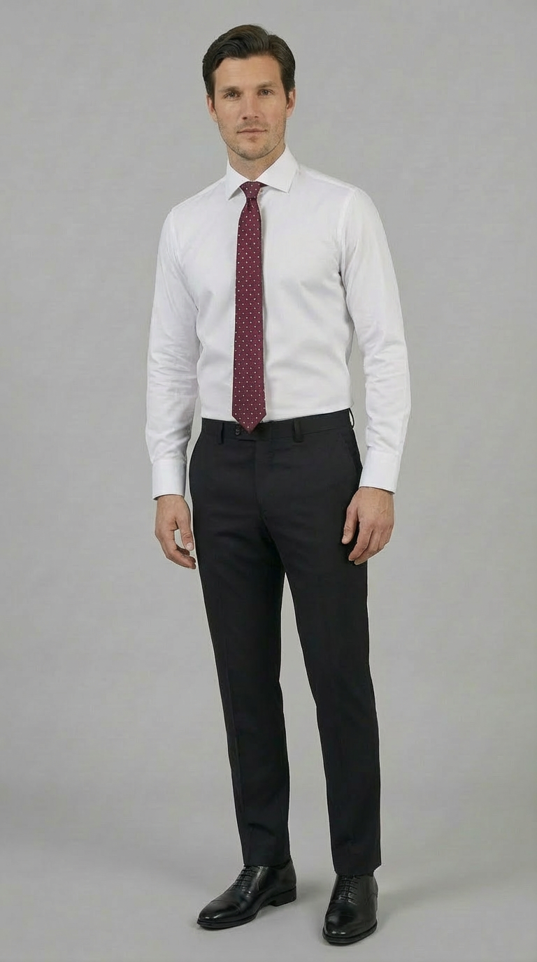 Camicia Uomo 1 Bottone Francese Zero iron Armaturato Care Free