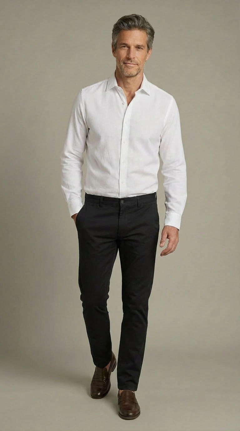 Pantalone Sportivo Chinos Twill Unito