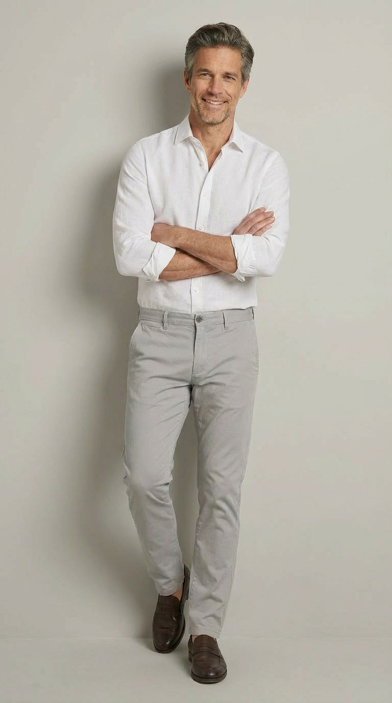 Pantalone Sportivo Chinos Twill Unito