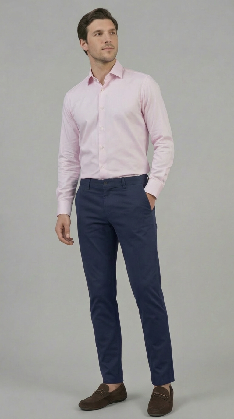 Camicia Uomo 1 Bottone Francese Zero iron Popeline NoIron Antimacchia