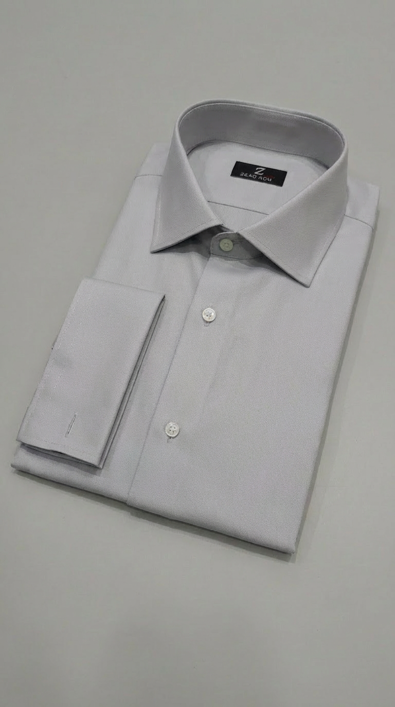 Camicia Uomo 1 Bottone Francese Zero iron