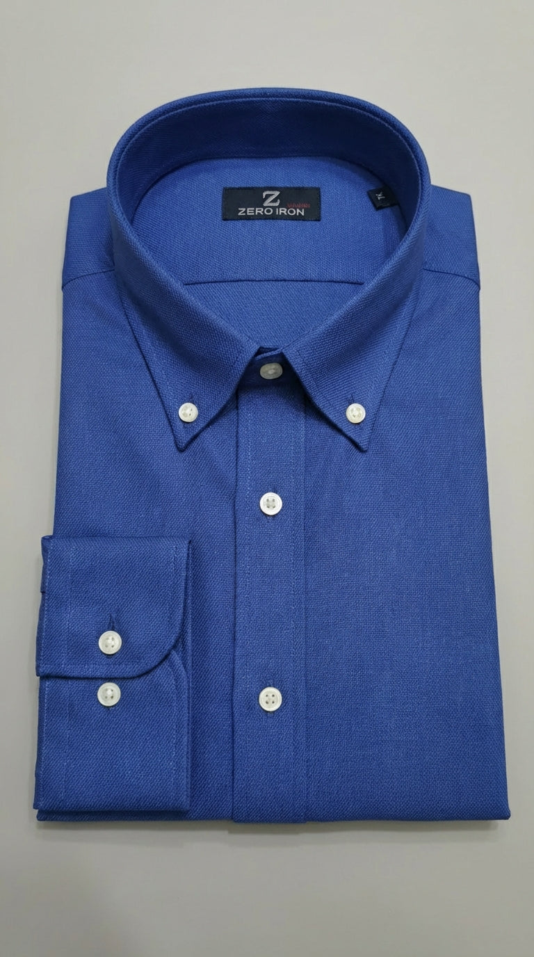 Camicia Uomo 1 Bottone Button Down Twill No iron