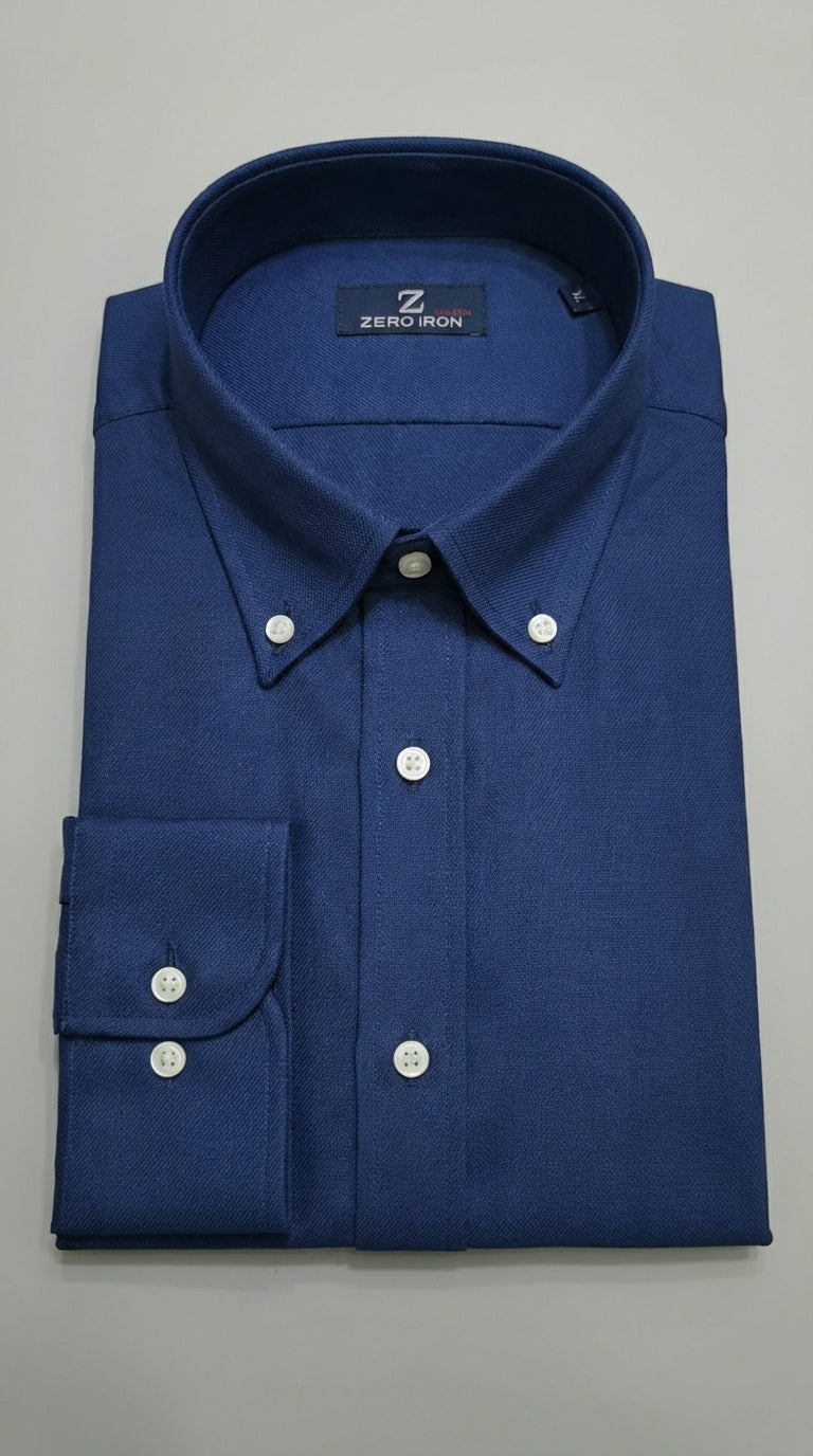 Camicia Uomo 1 Bottone Button Down Twill No iron