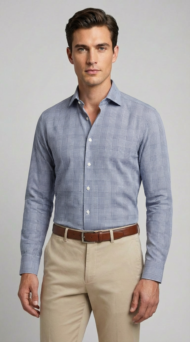 Camicia Uomo 1 Bottone Francese