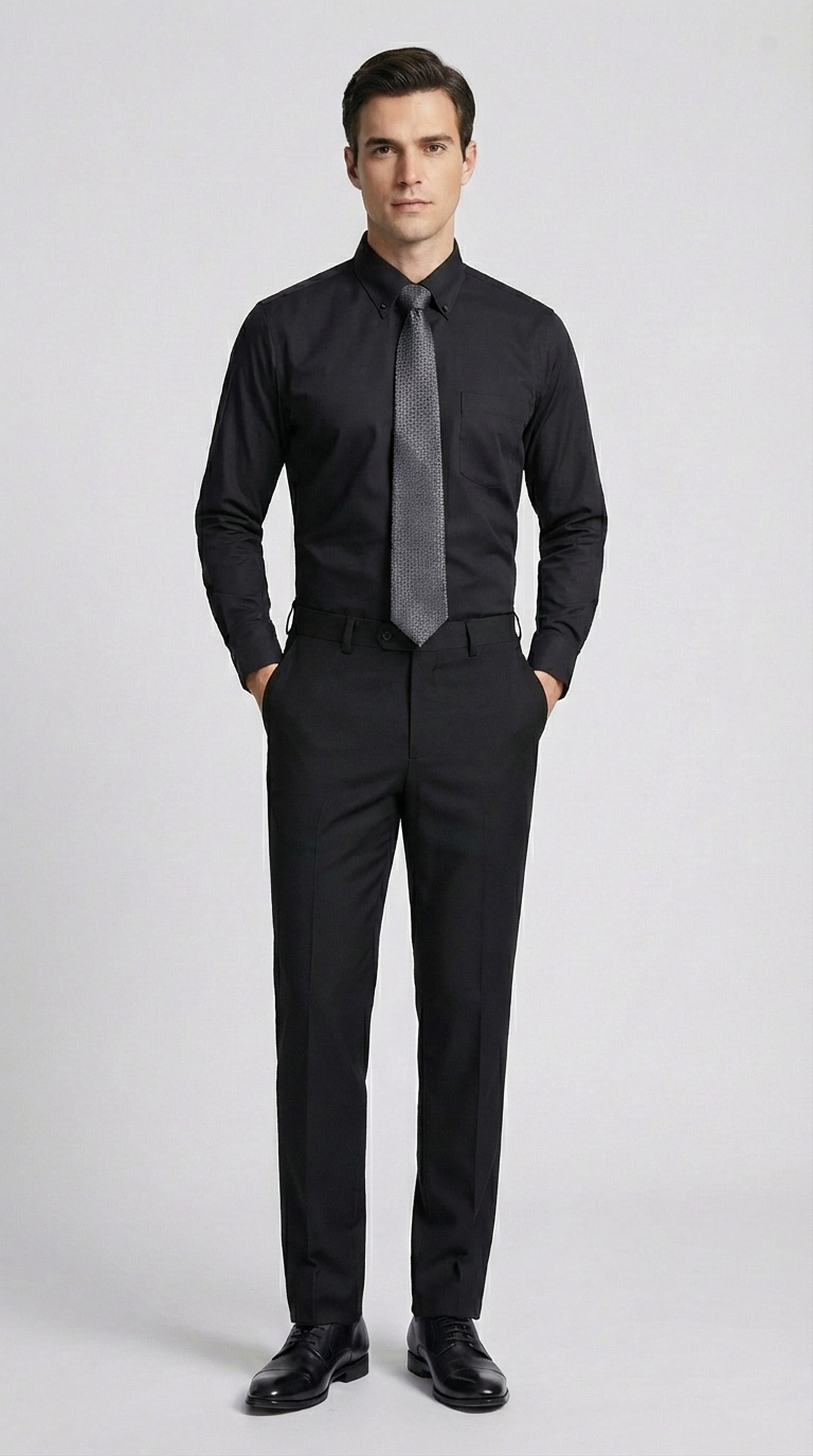 Camicia Uomo 1 Bottone Button Down Armaturato Care Free