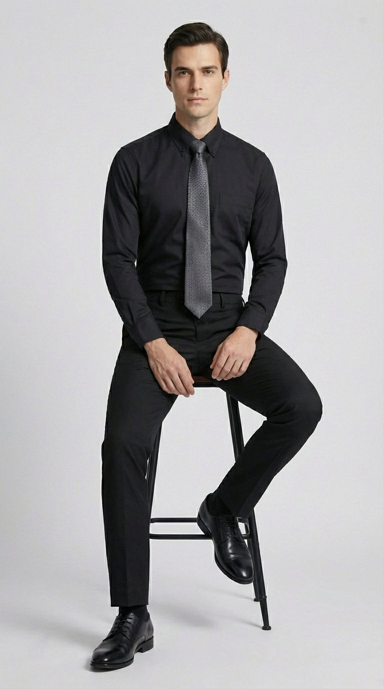 Camicia Uomo 1 Bottone Button Down Armaturato Care Free