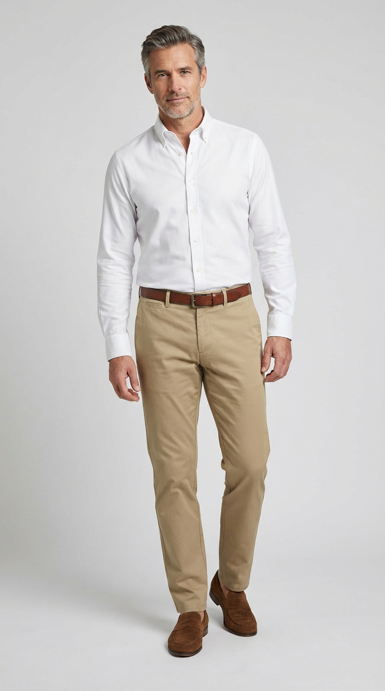 Pantalone Sportivo Chinos Cotone Gabardina Unito