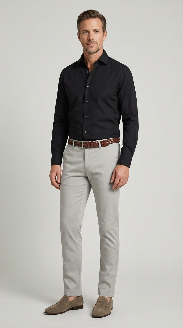 Pantalone Sportivo Chinos Cotone Gabardina Unito