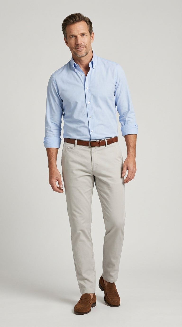 Pantalone Sportivo Chinos Cotone Gabardina Unito