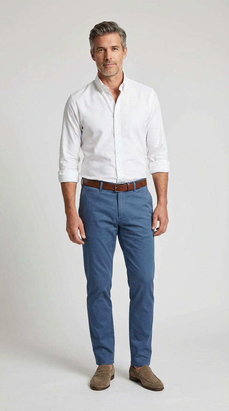 Pantalone Sportivo Chinos Cotone Gabardina Unito