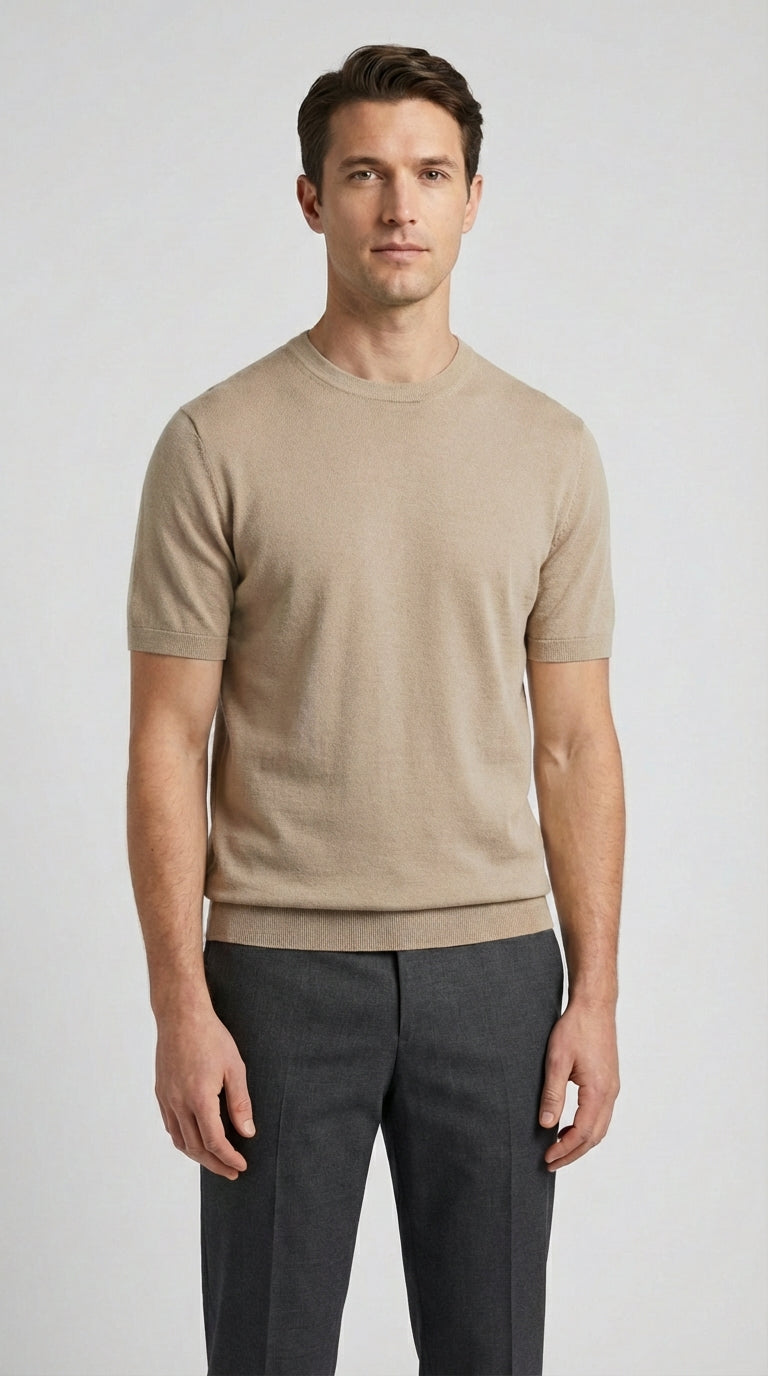 Maglia Uomo Manica corta Viscosa Unito