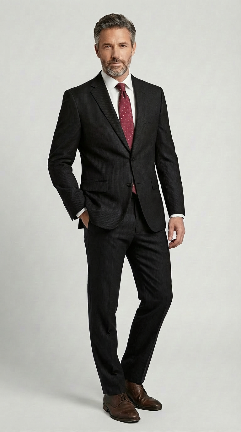 Abito Travel 2 Bottoni Tekhnoflex Gessatino Stretto