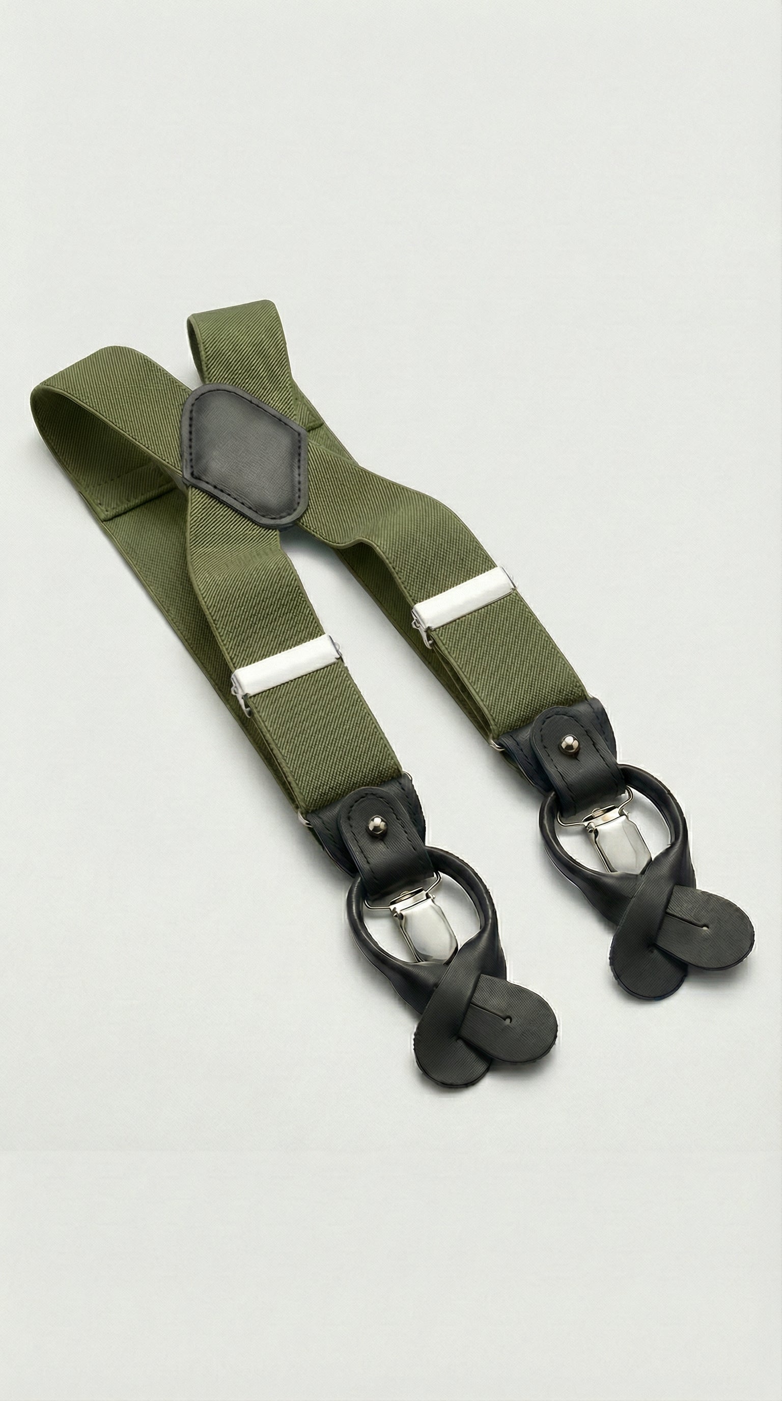 Zero Iron Bretelle Classica Larga Elastico Unito Verde