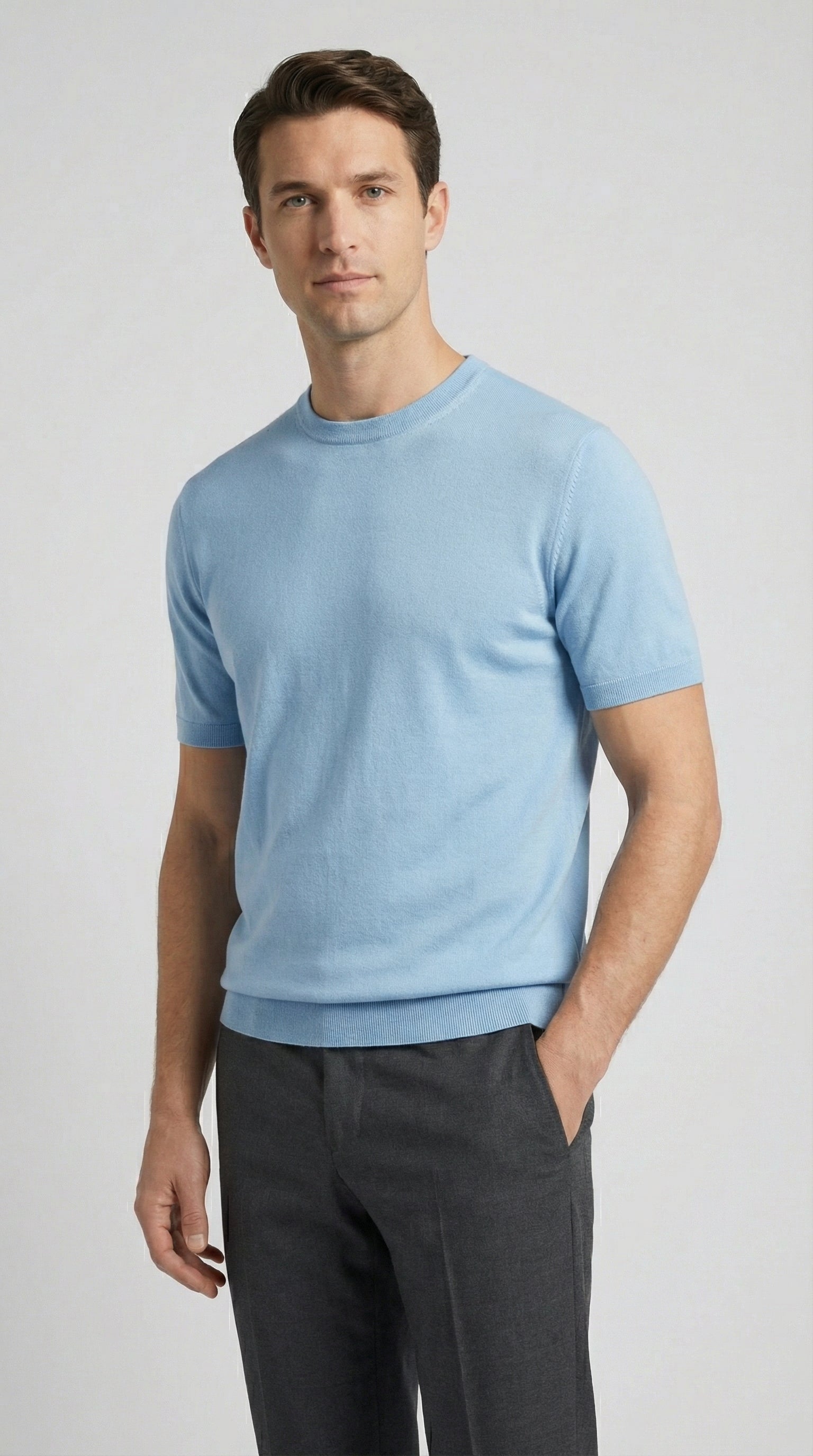 T-Shirt Girocollo Manica corta Tekhnoflex Viscosa Unito