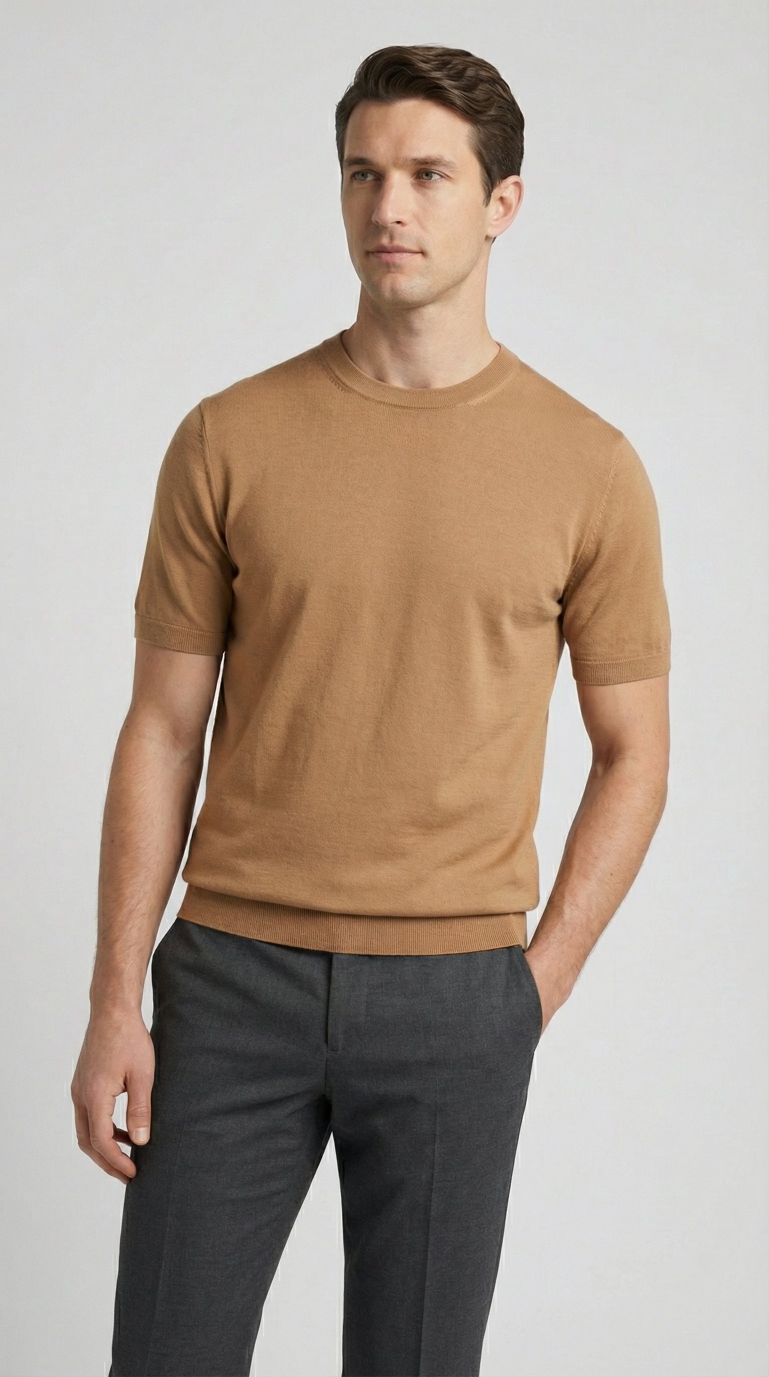 T-Shirt Girocollo Manica corta Tekhnoflex Viscosa Unito