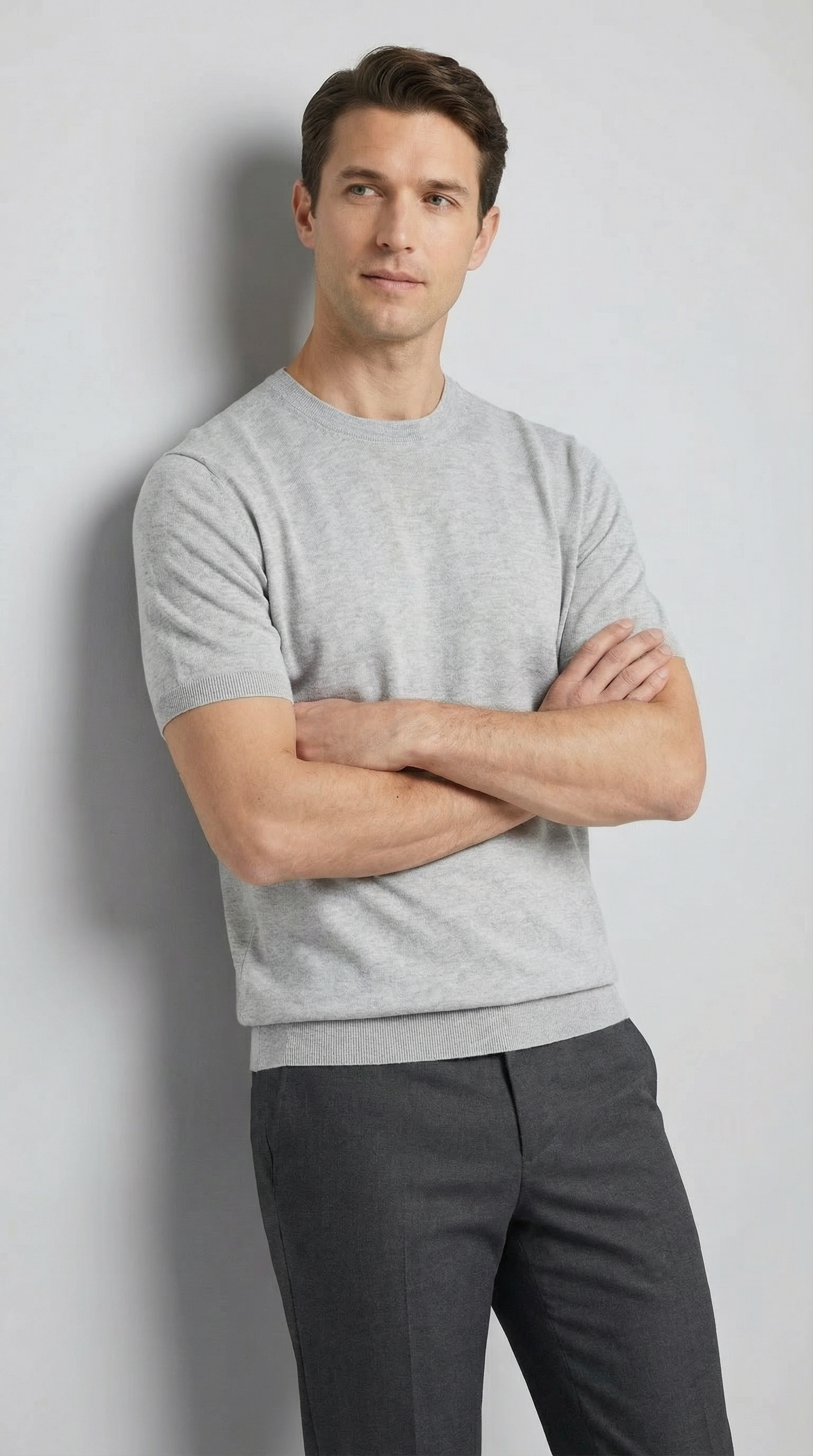 T-Shirt Girocollo Manica corta Tekhnoflex Viscosa Unito