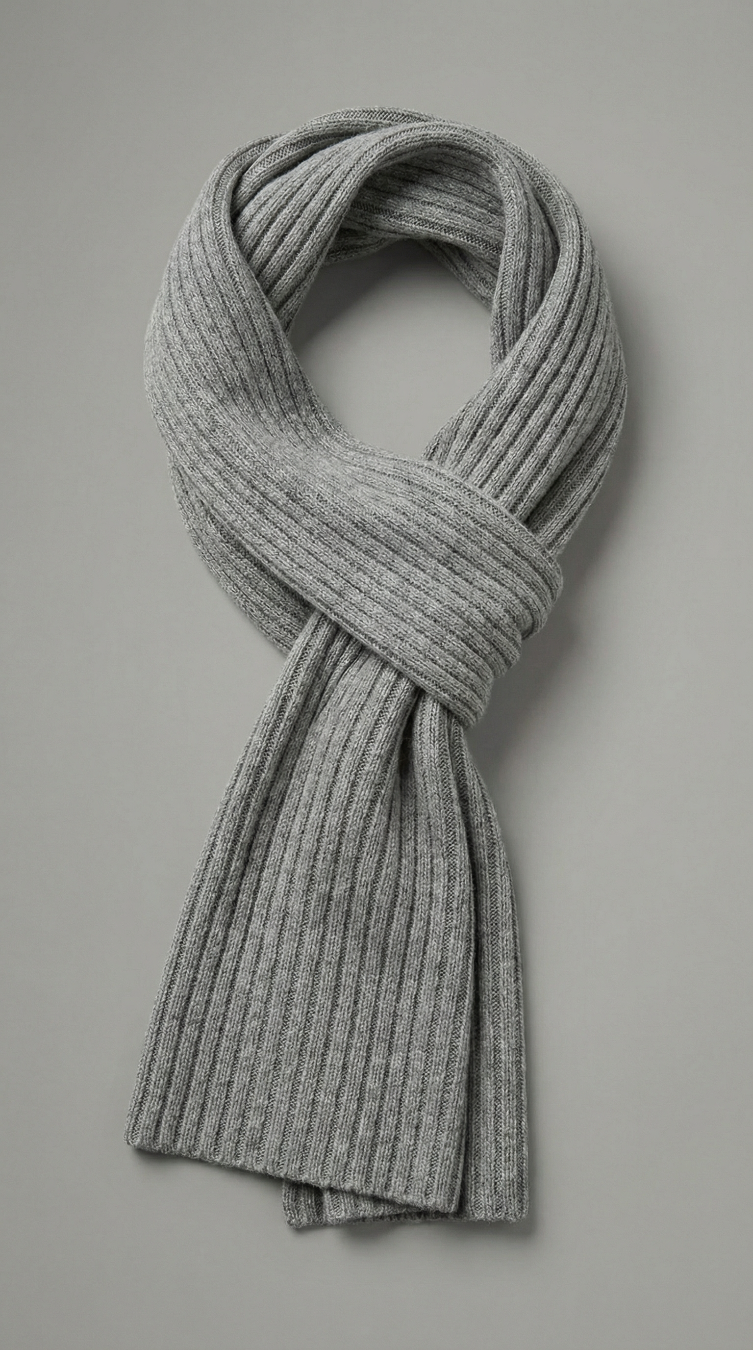 Sciarpa Uomo a Coste Misto Lana unito