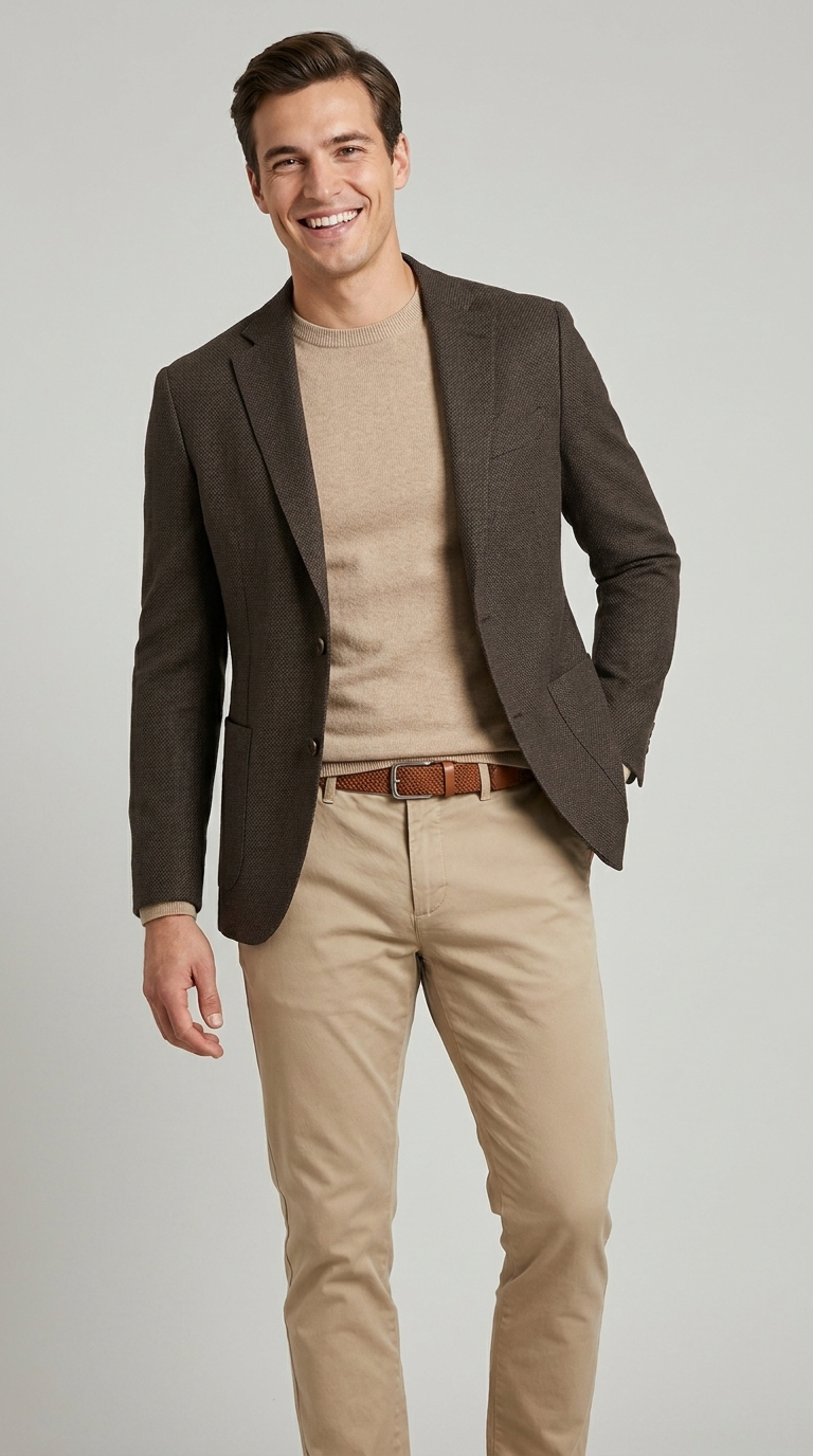 Giacca Uomo 2 Bottoni Sfoderata tasca a toppa WASH AND WEAR TEKHNOFLEX