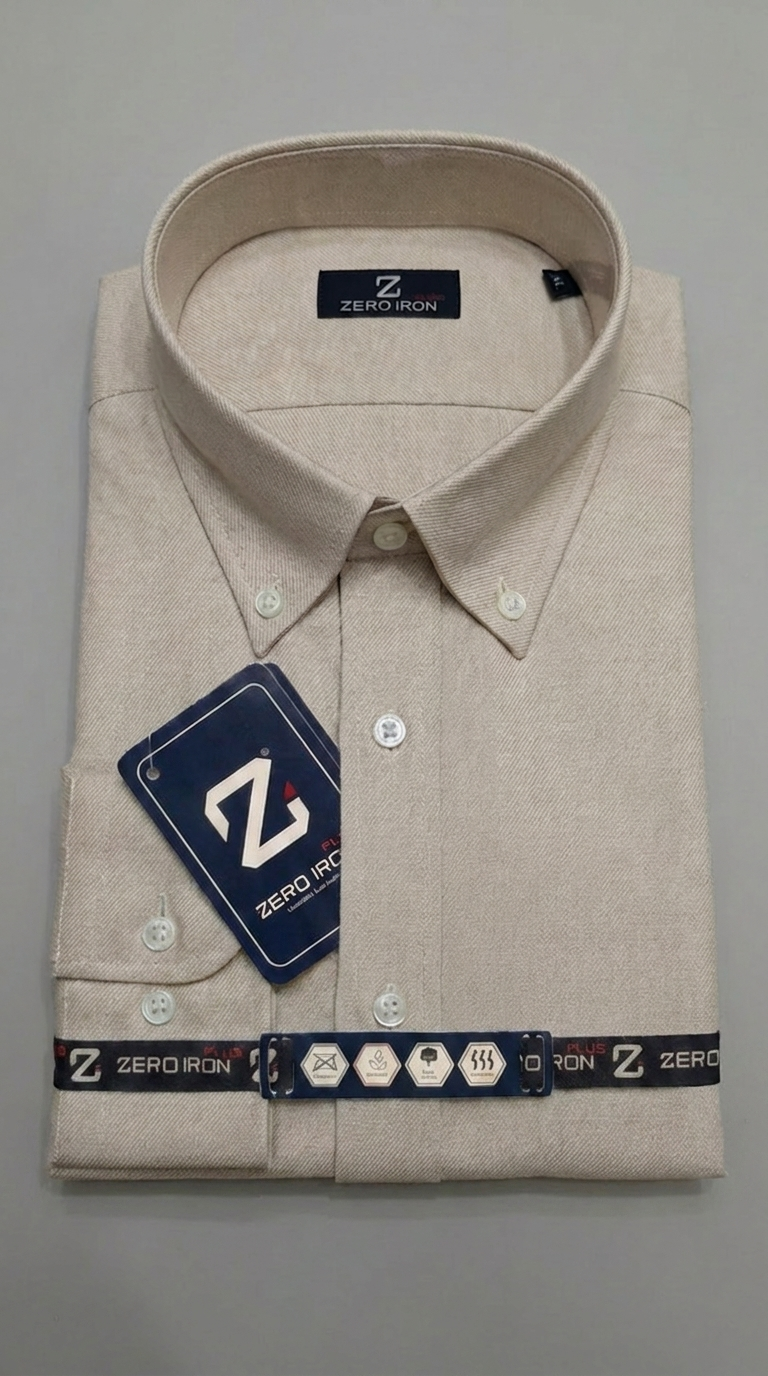 Camicia Uomo 1 Bottone Button Down cotone No iron Antimacchia