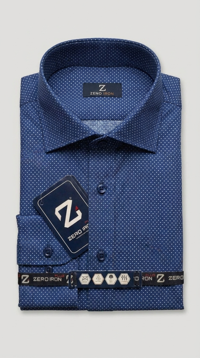 Camicia Uomo 1 Bottone Francese Zero iron