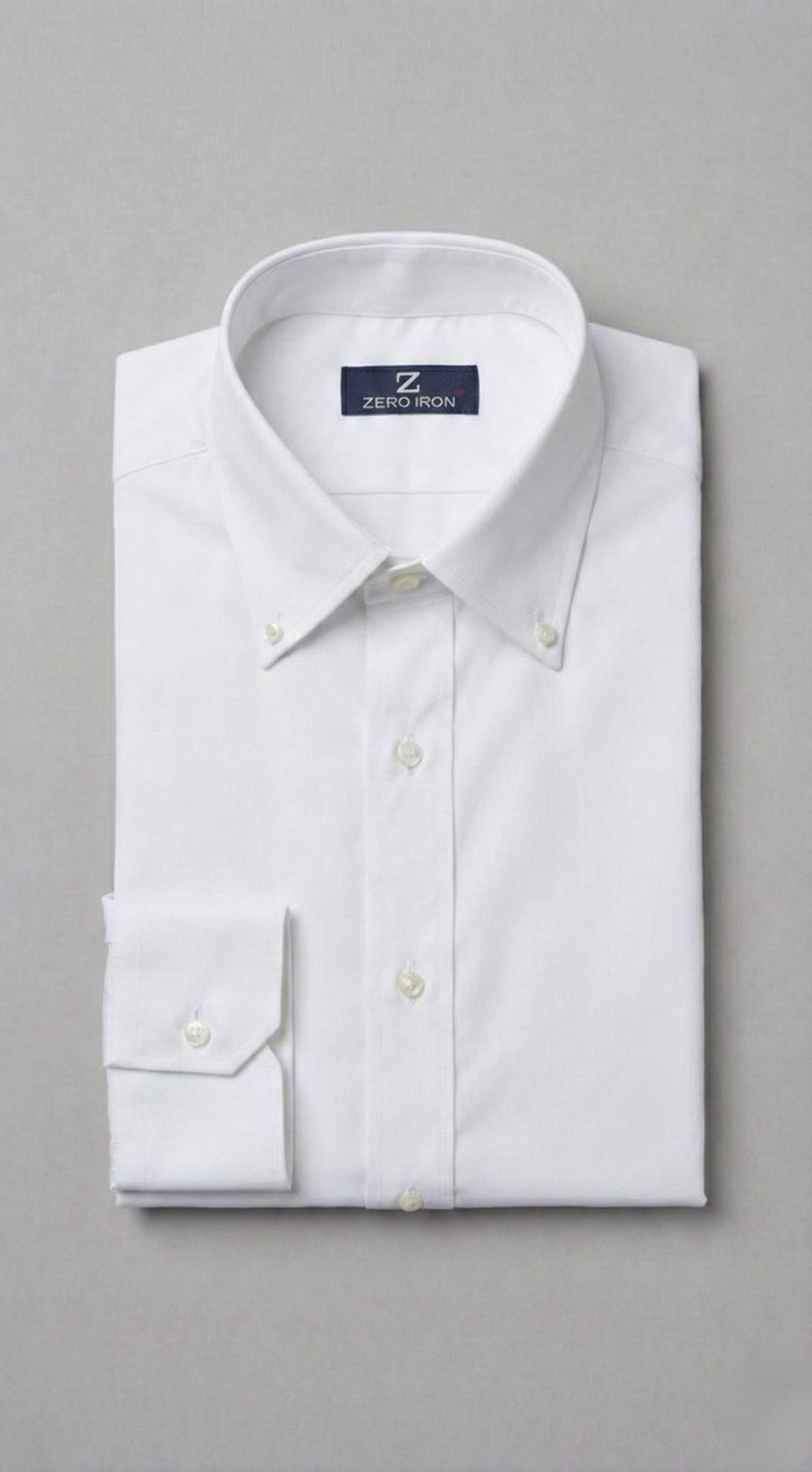 Camicia Uomo 1 Bottone Button Down cotone No iron Antimacchia