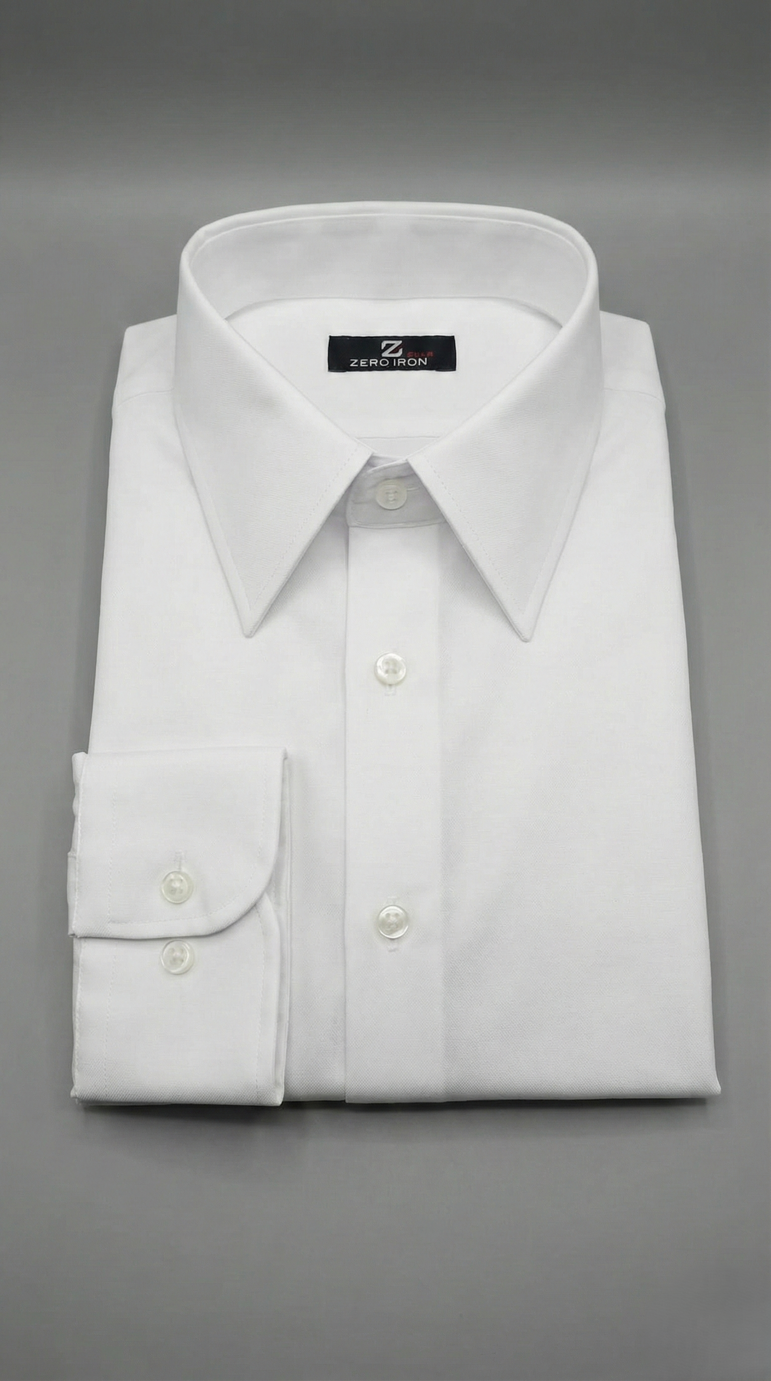 Camicia Uomo 1 Bottone Italiano Slim Satin Zero Iron Antimacchia