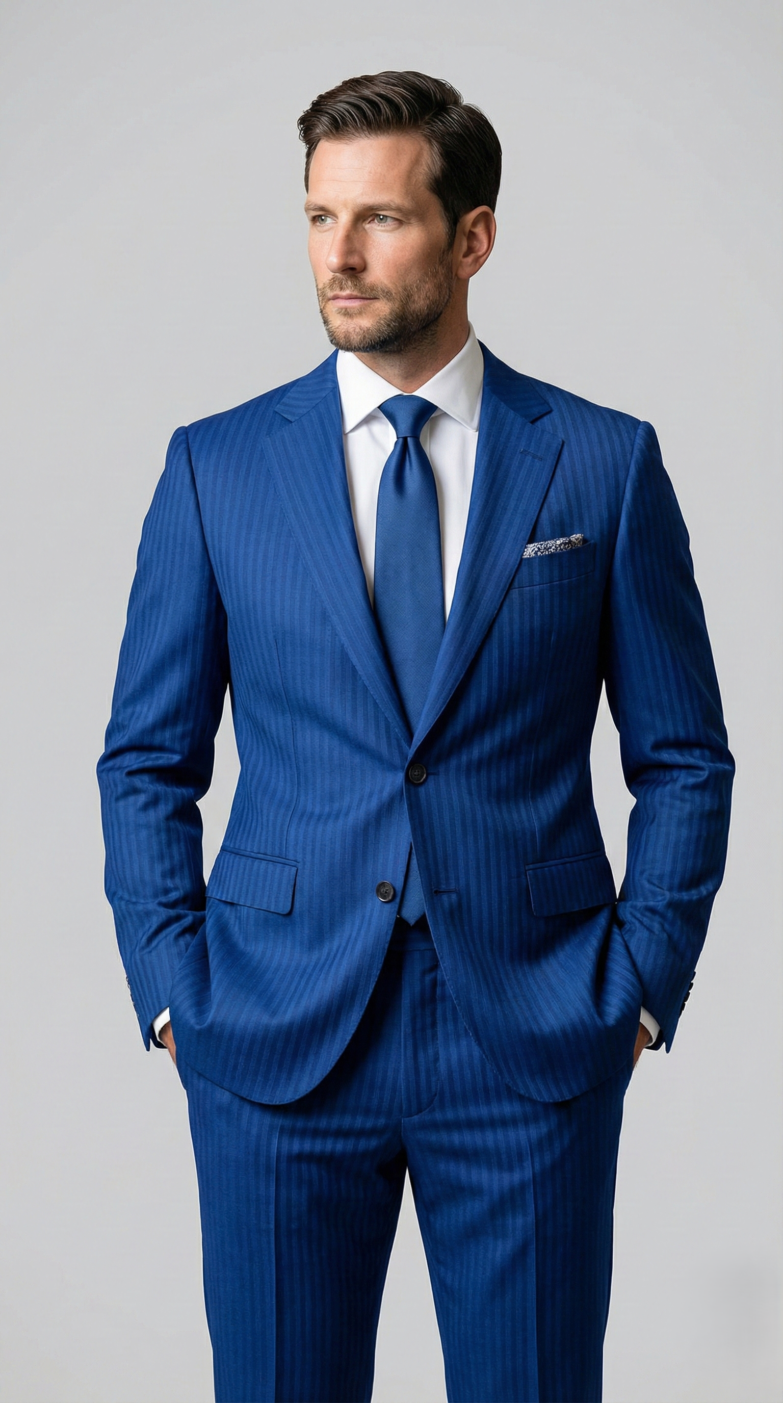 Abito Uomo 2 Bottoni con Spacchi Spinato