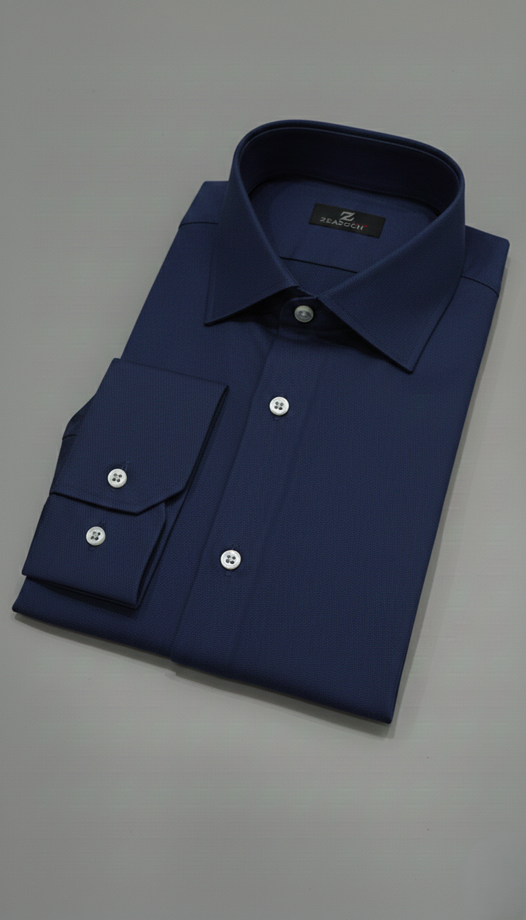 Camicia Uomo 1 Bottone Francese Tessuto Tecnico Super Stretch