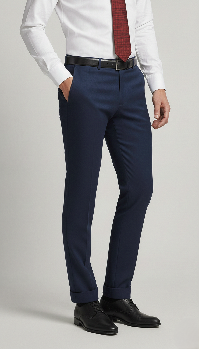 Pantalone Uomo Travel Con Risvolto Tekhnoflex unito