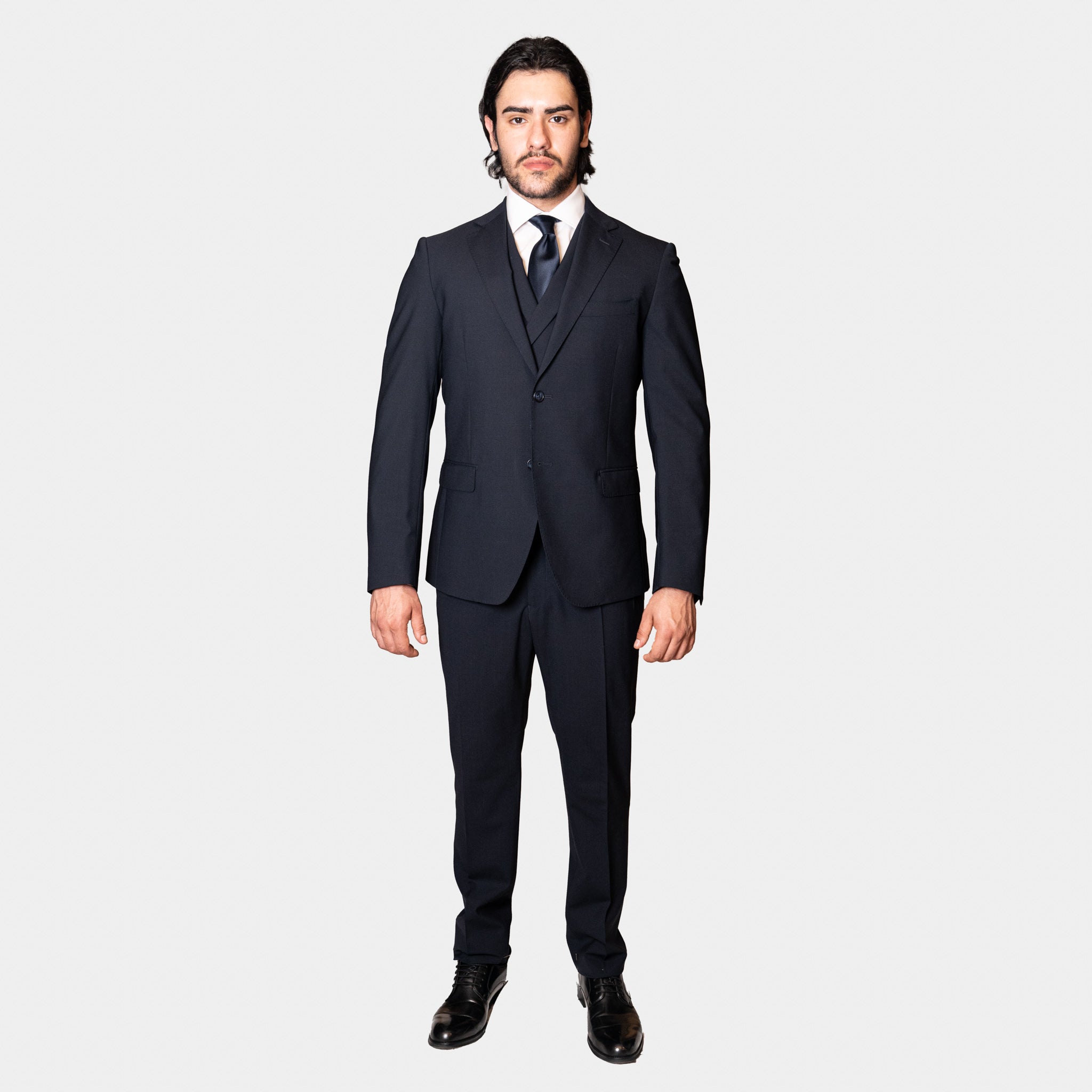 Pantalone con Fibbia Uomo Lana Tasmania Bistretch Grigio