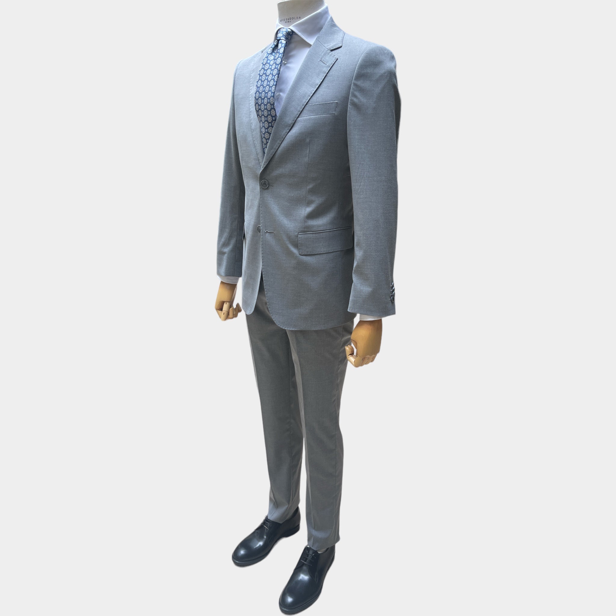 Abito Uomo 2 Bottoni con Spacchi New Quality Pl Unito Grigio