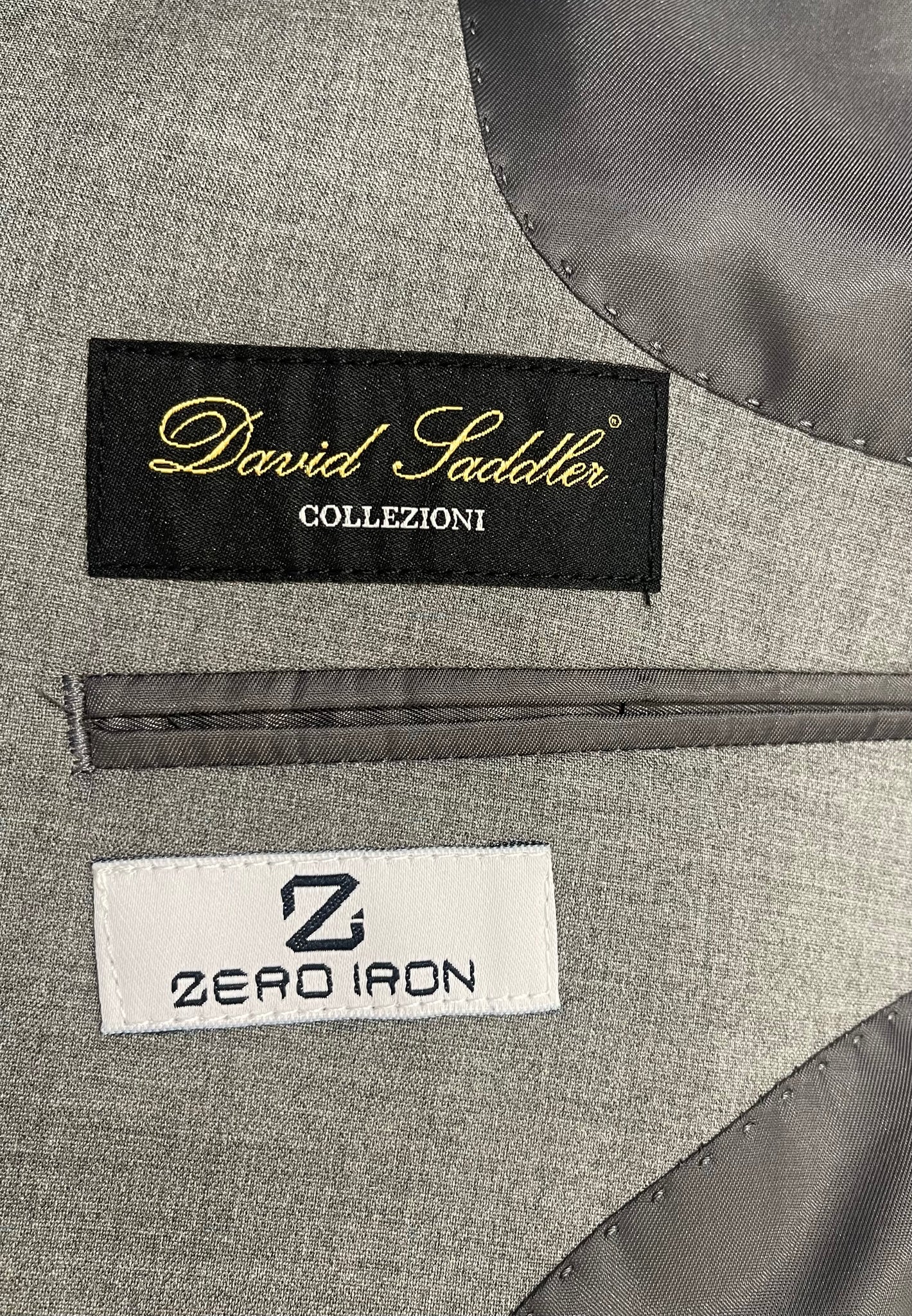 Abito Uomo 2 Bottoni con Spacchi New Quality Pl Unito Grigio