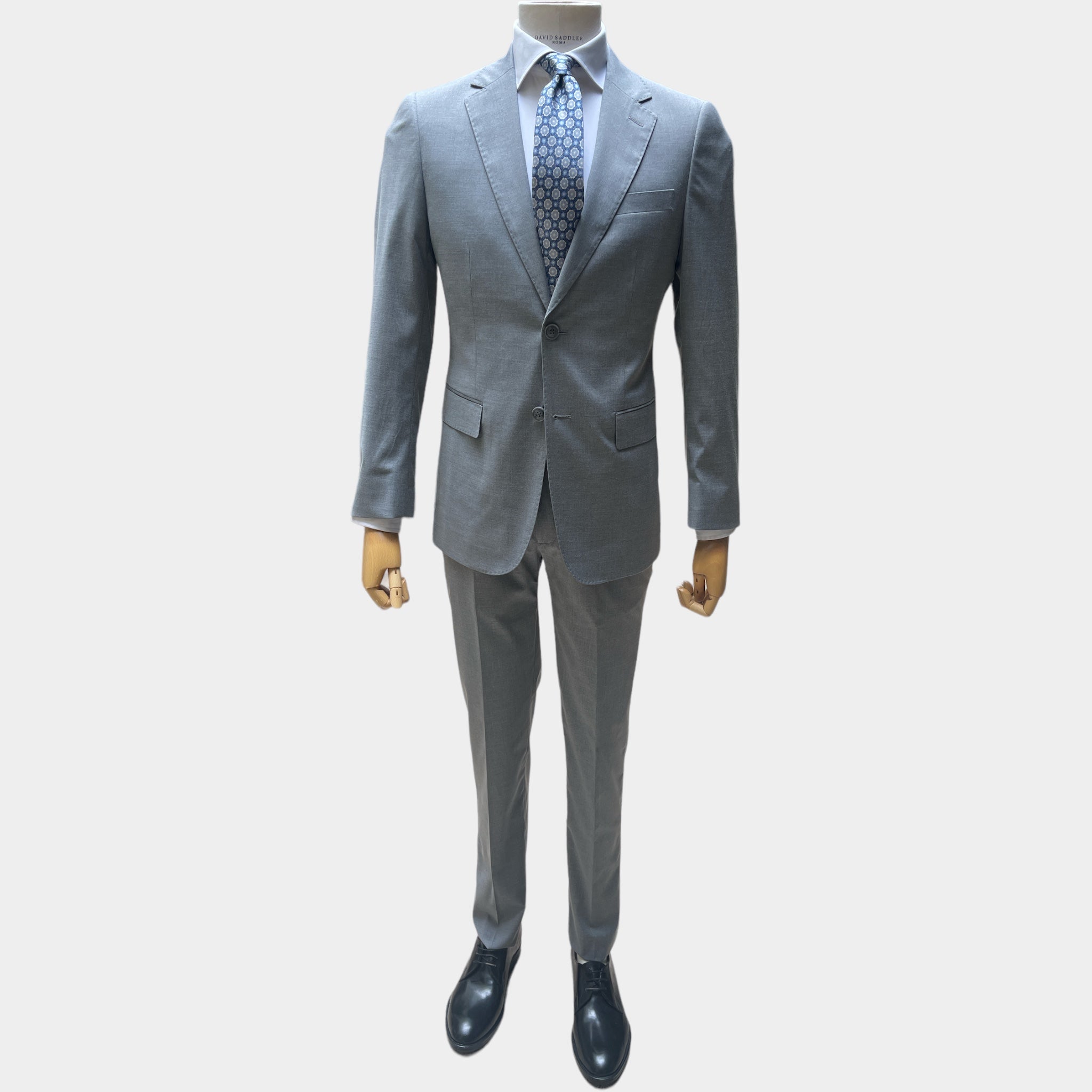 Abito Uomo 2 Bottoni con Spacchi New Quality Pl Unito Grigio
