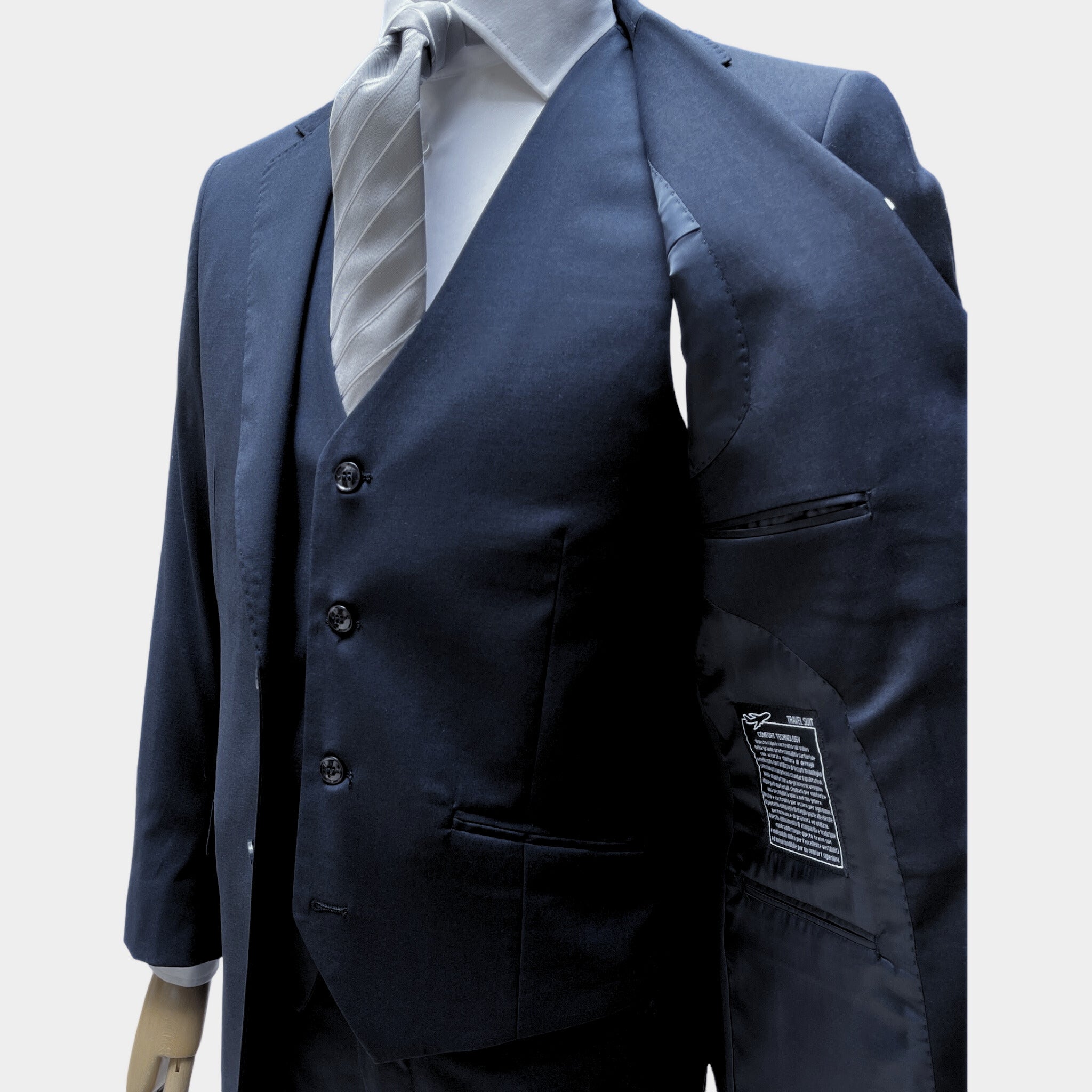 Abito Uomo 2 Bottoni con Spacchi New Quality Pl Unito