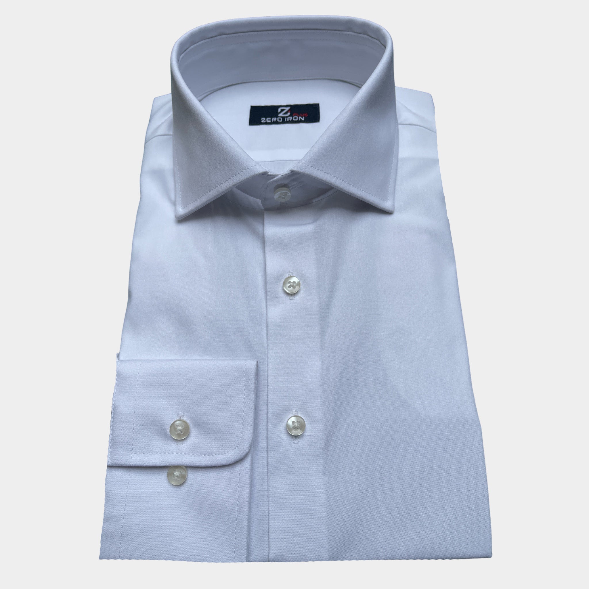 Camicia Uomo 1 Bottone Francese Popeline NoIron Antimacchia