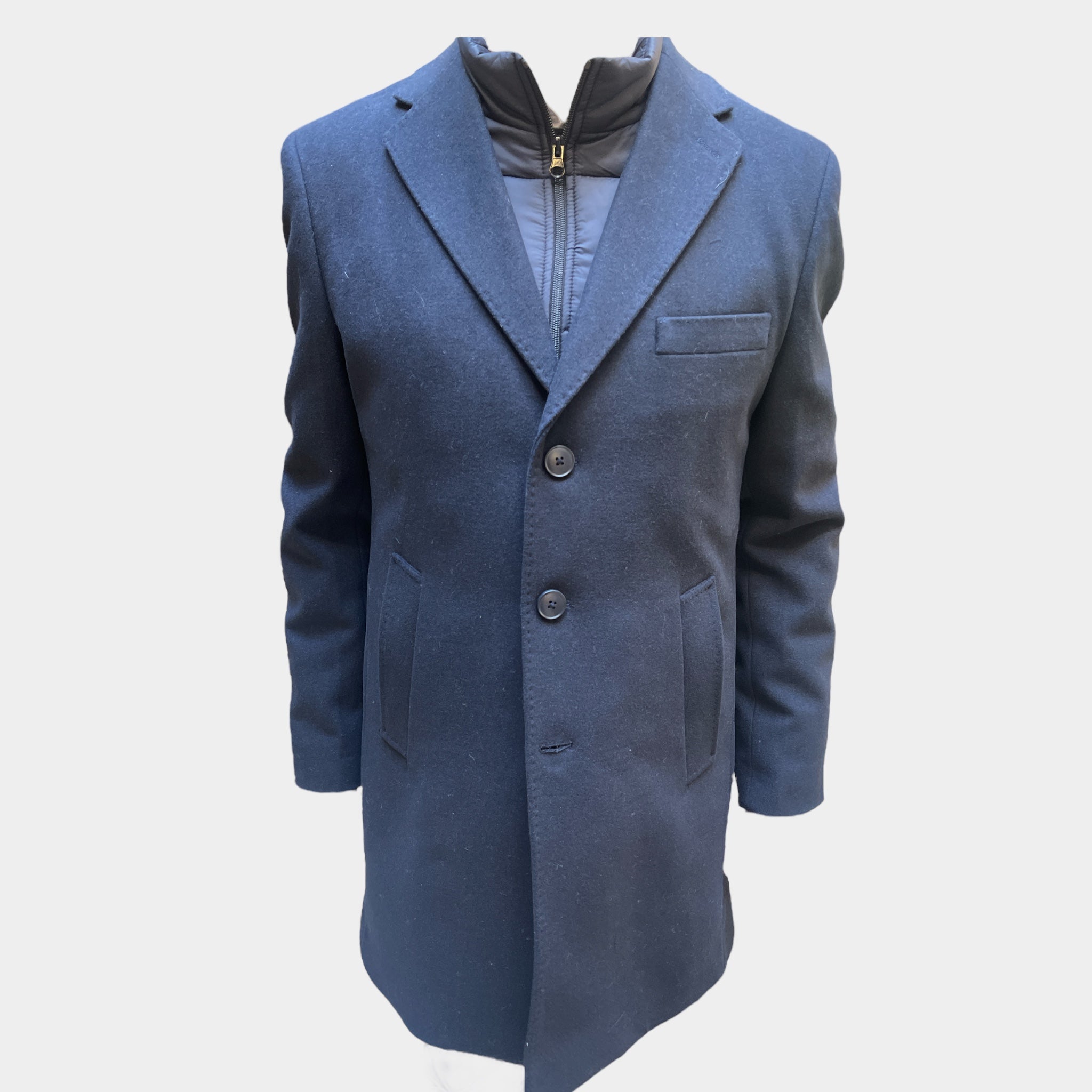 Cappotto Uomo con Gilet Interno Unito
