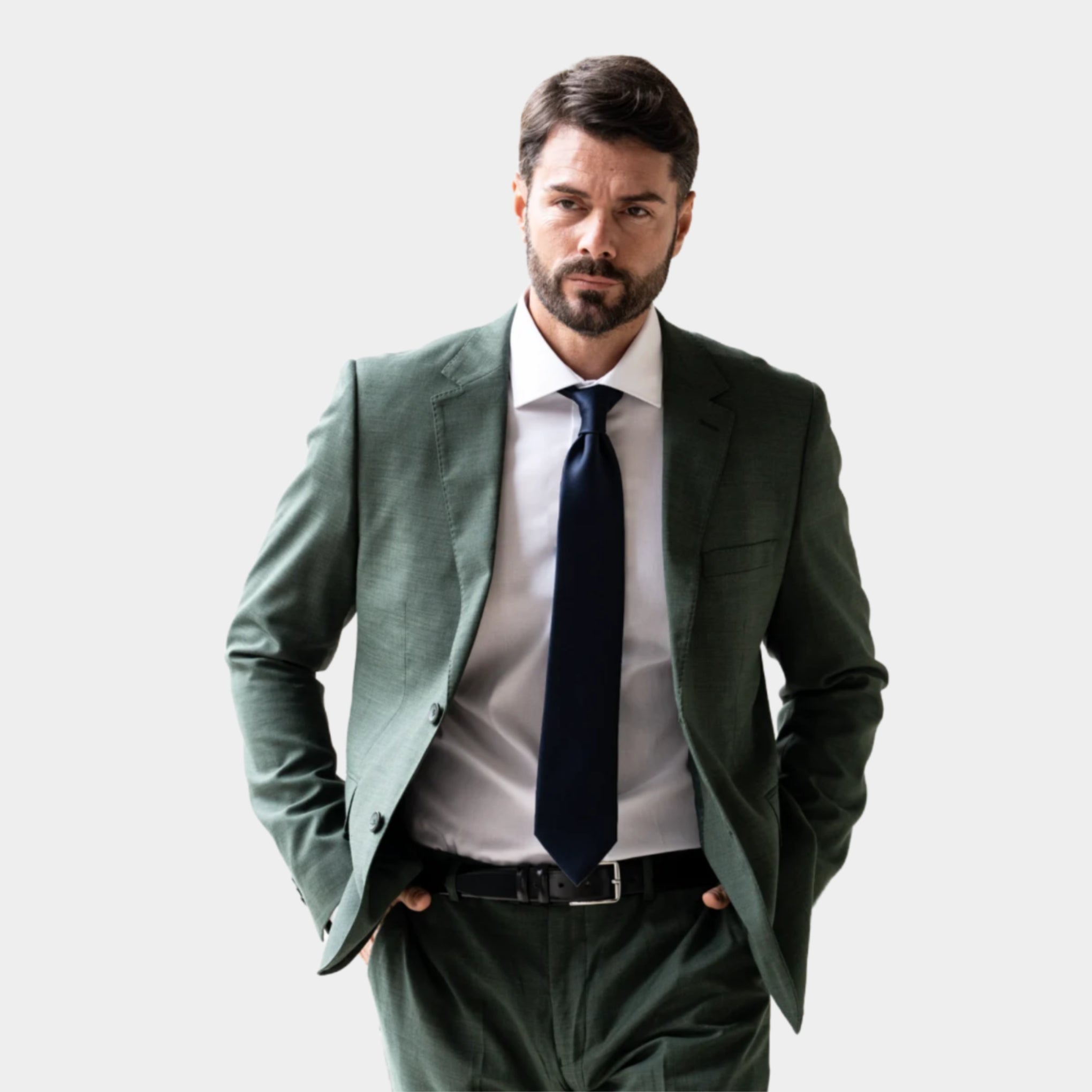 Giacca Uomo 2 Bottoni Punto Spillo