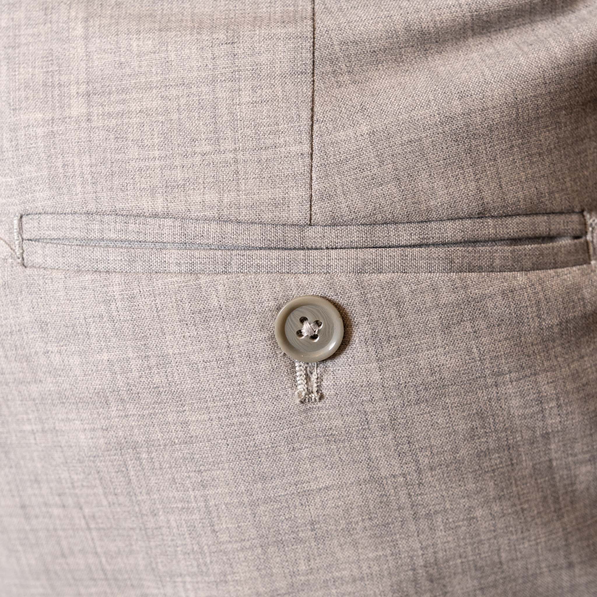 Pantalone con Fibbia Uomo Lana Tasmania Bistretch Grigio