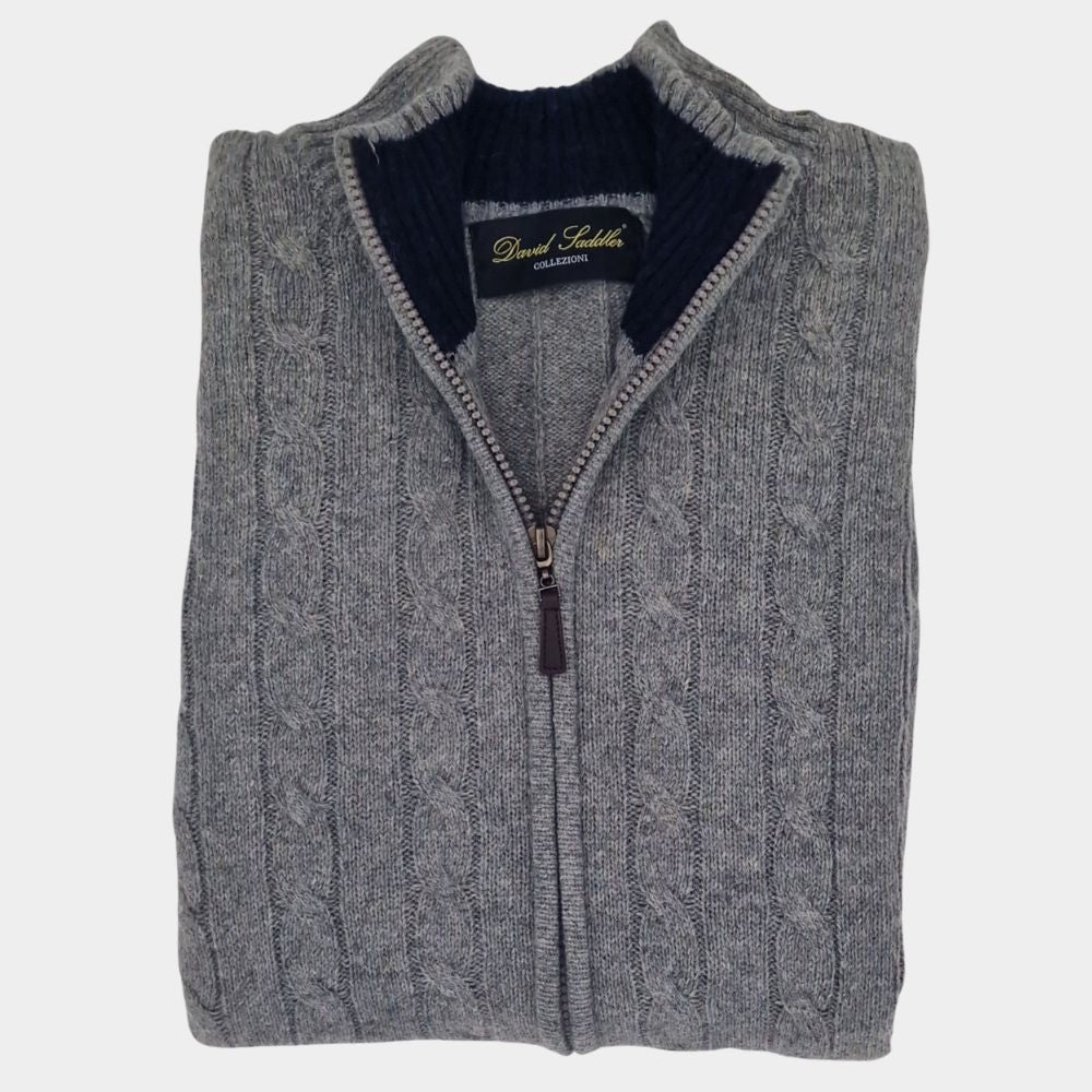 Maglia Classica Zip Lunga Treccia con Tasche TEKHNOFLEX